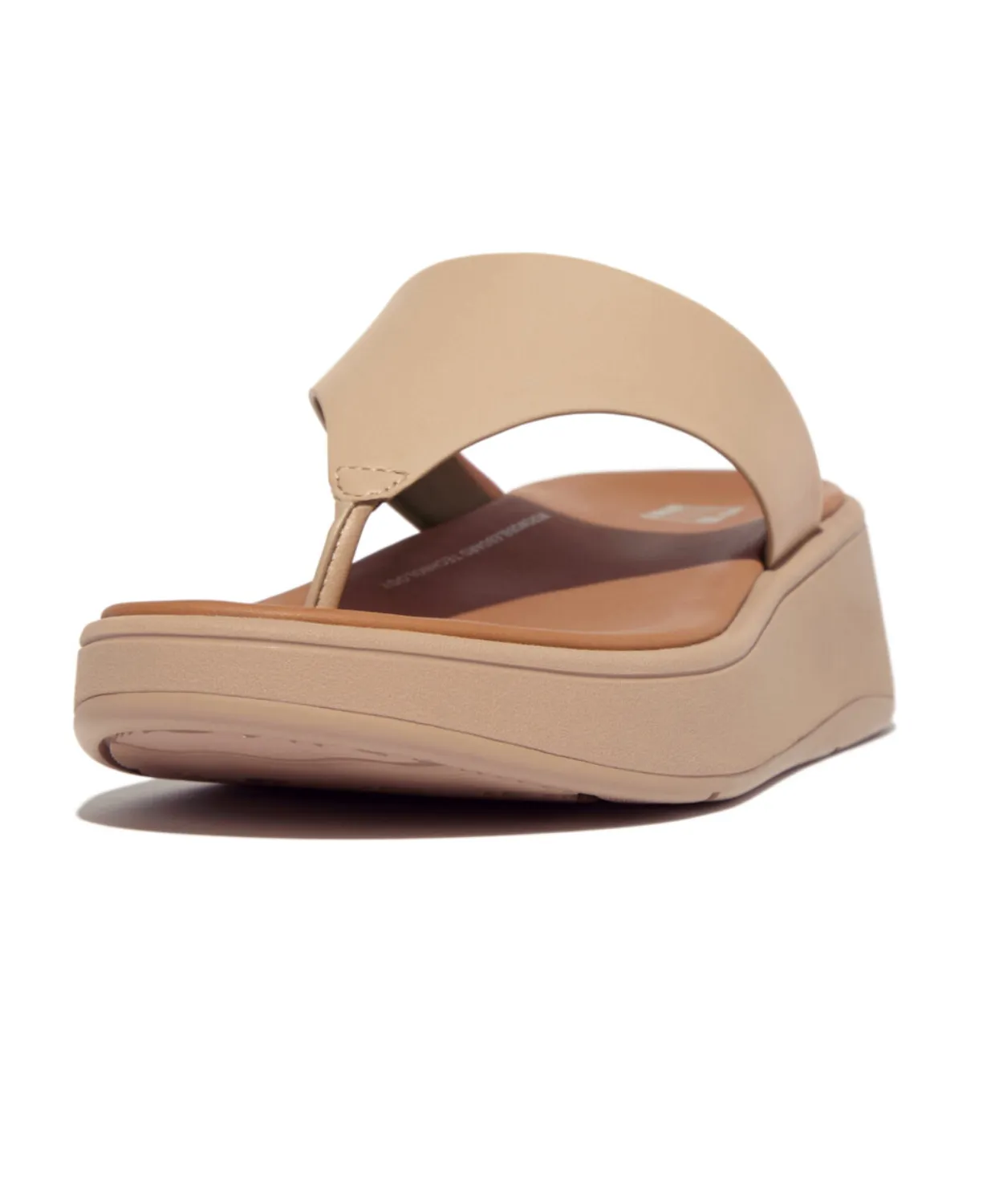 Fitflop Lulu Leather Toe Post Latte Beige