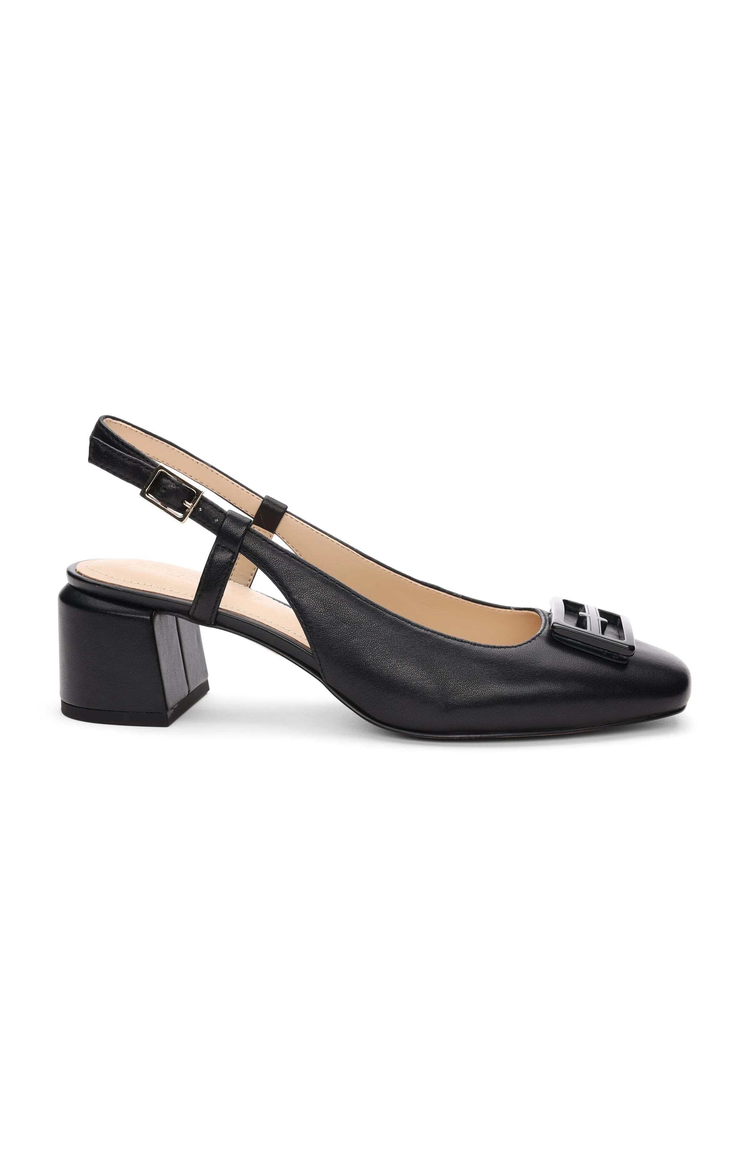 GETTY SLINGBACK WITH LOGO MEDALLION