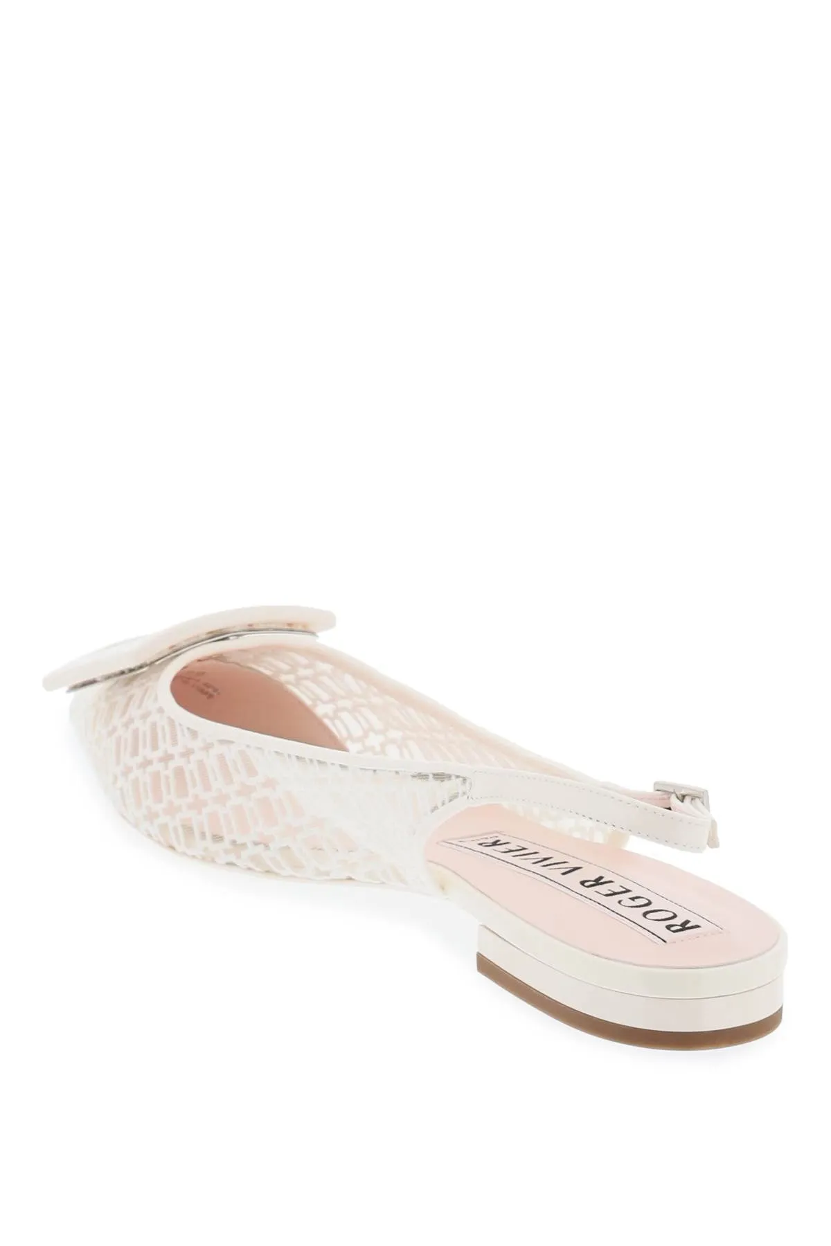 gommettine net slingback ballet flats