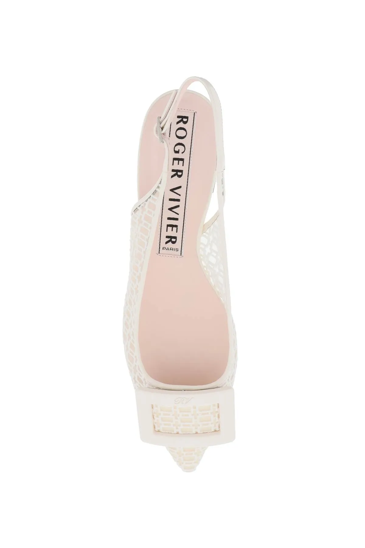 gommettine net slingback ballet flats