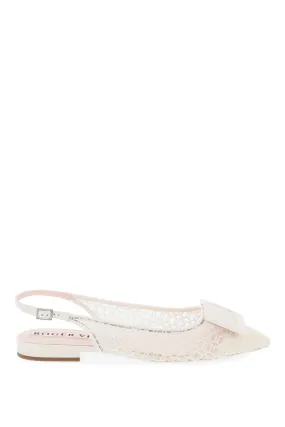 gommettine net slingback ballet flats