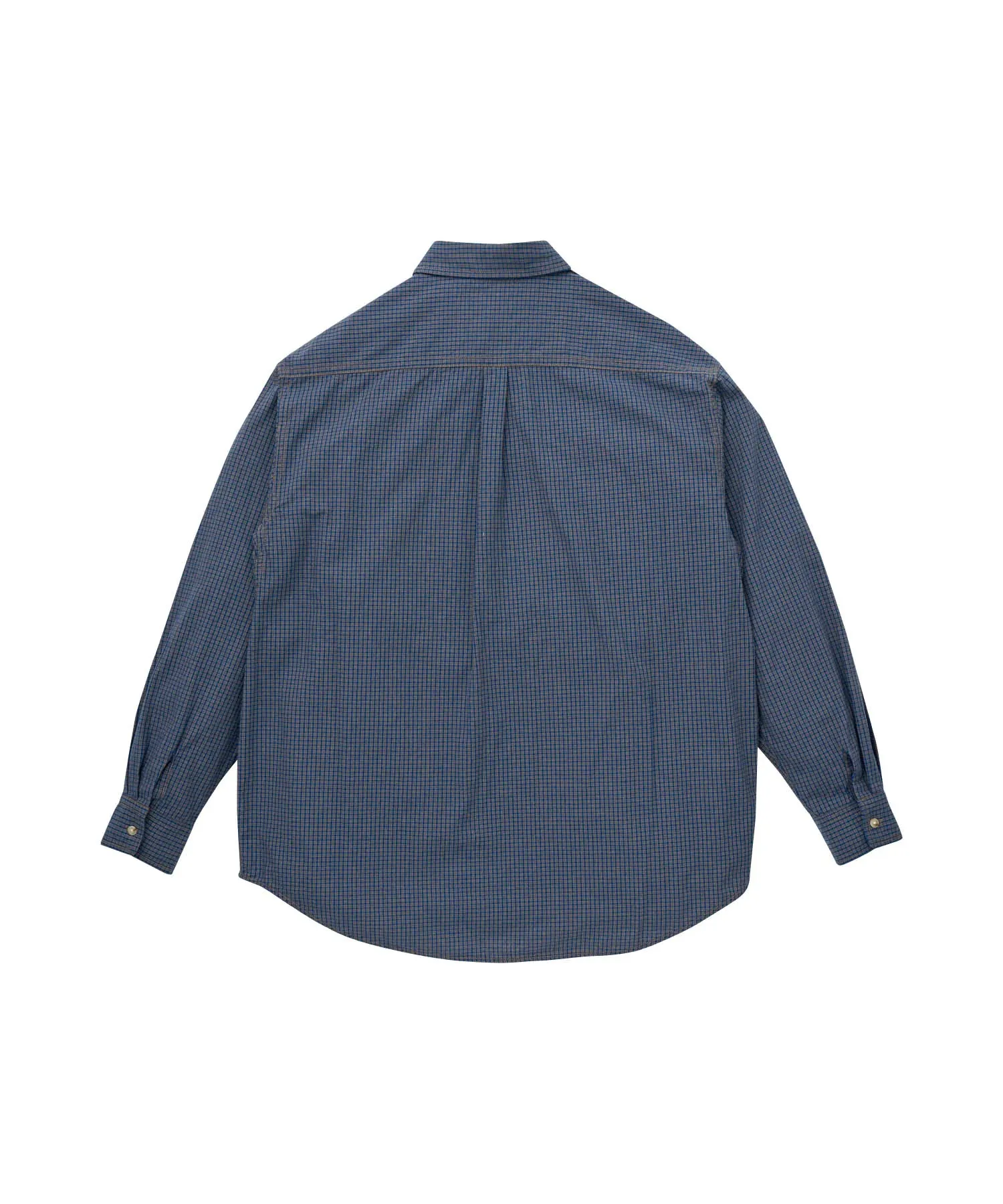 Gramicci Oxford Button Down Stance Shirt Check Navy