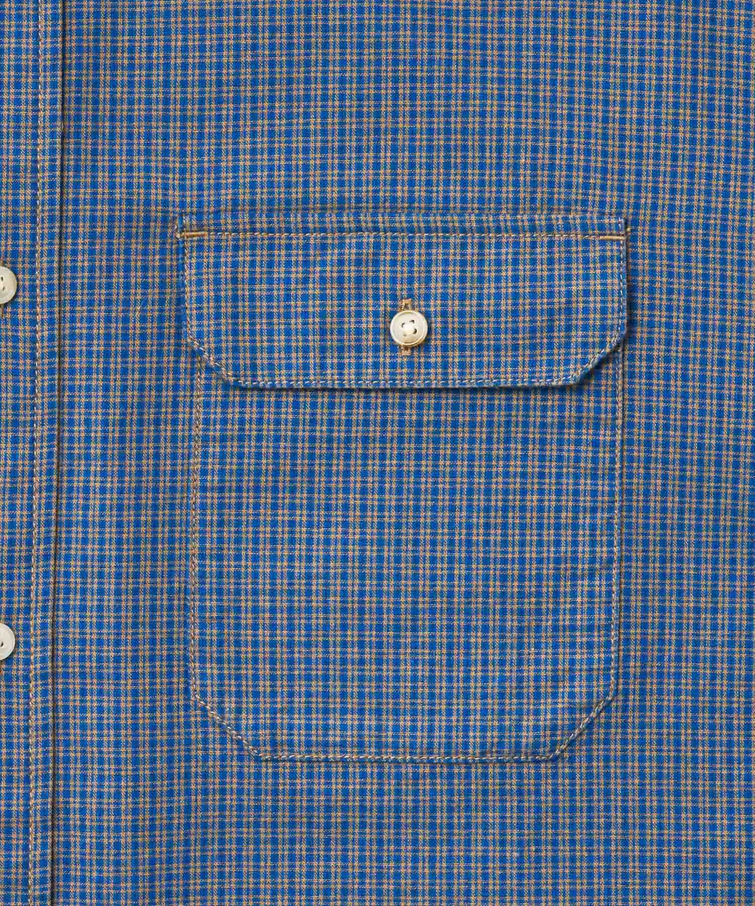 Gramicci Oxford Button Down Stance Shirt Check Navy