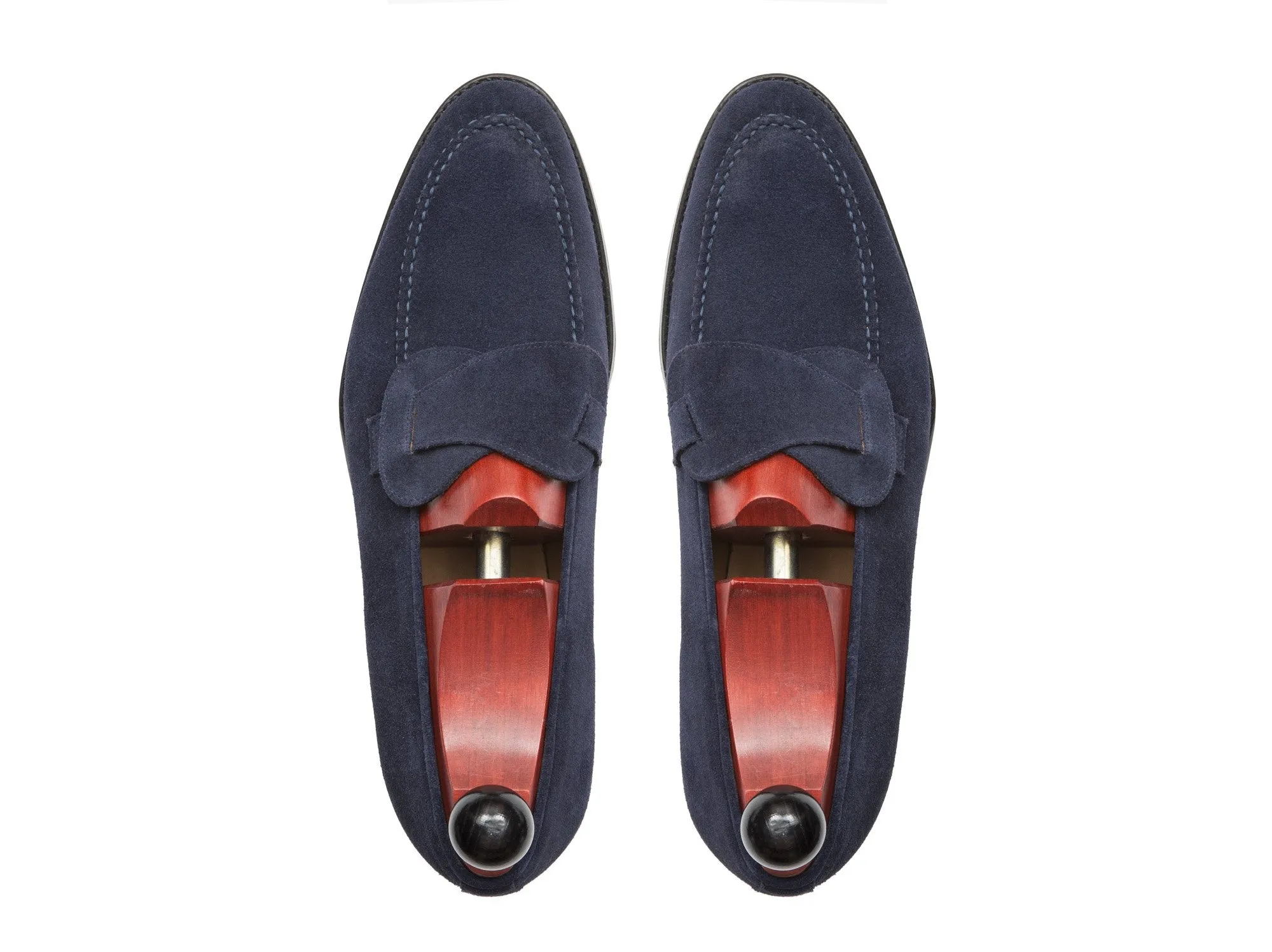 Hawthorne - MTO - Dark Blue Suede - TMG Last - Single Leather Sole