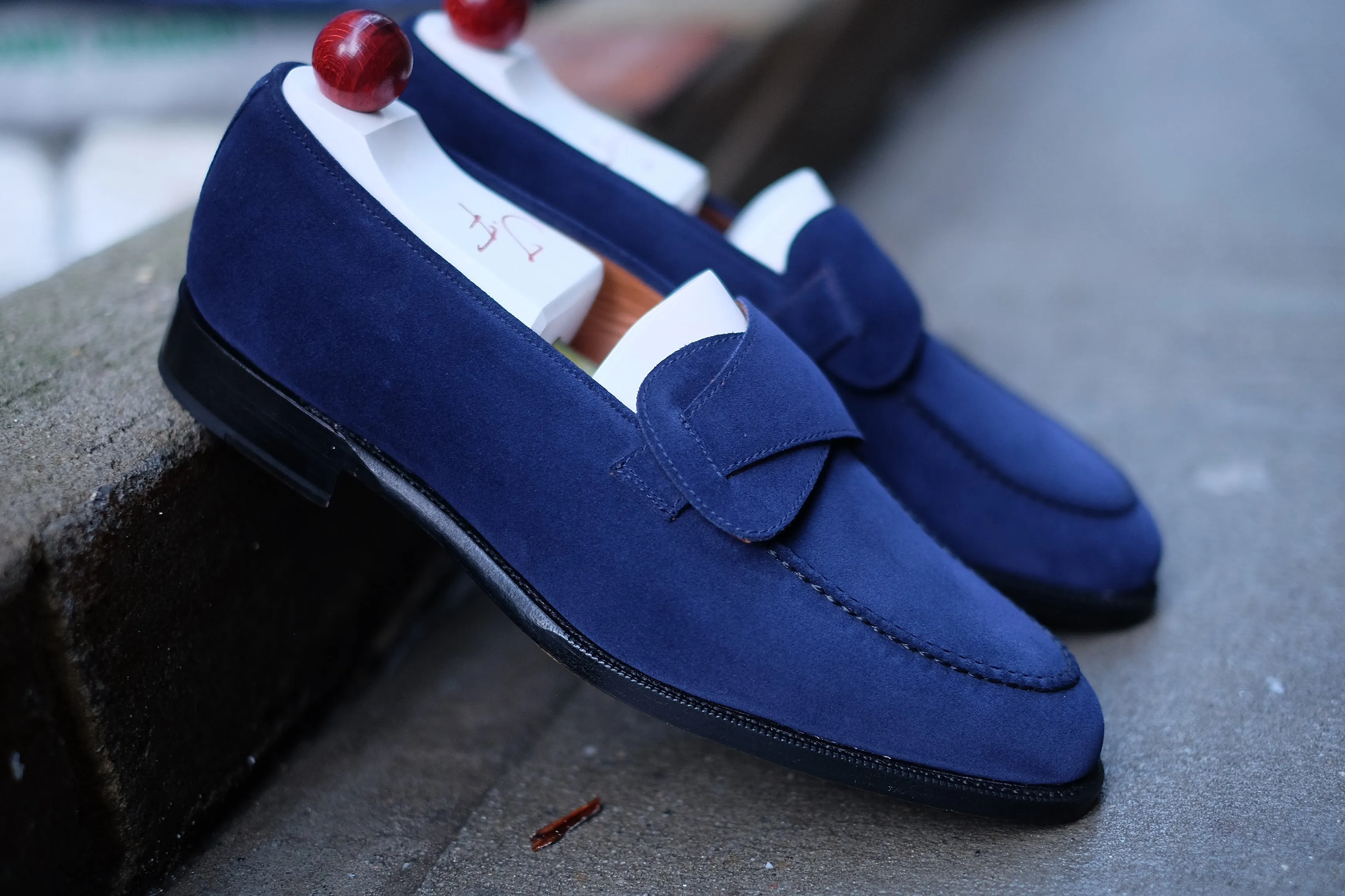 Hawthorne - MTO - Midnight Blue Suede - TMG Last - Single Leather Sole