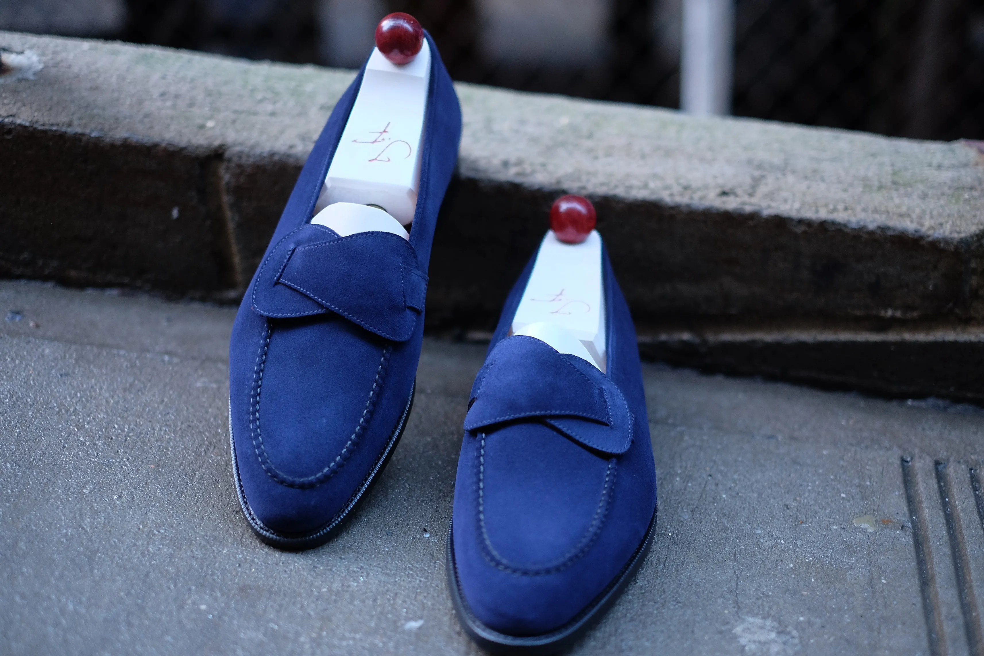 Hawthorne - MTO - Midnight Blue Suede - TMG Last - Single Leather Sole