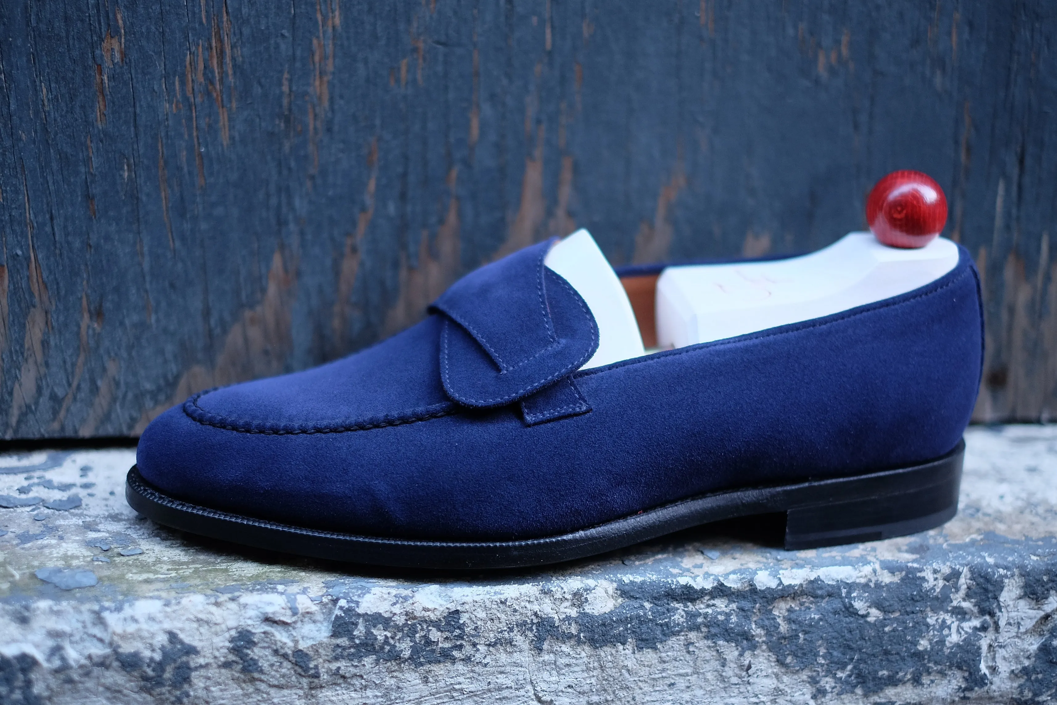 Hawthorne - MTO - Midnight Blue Suede - TMG Last - Single Leather Sole