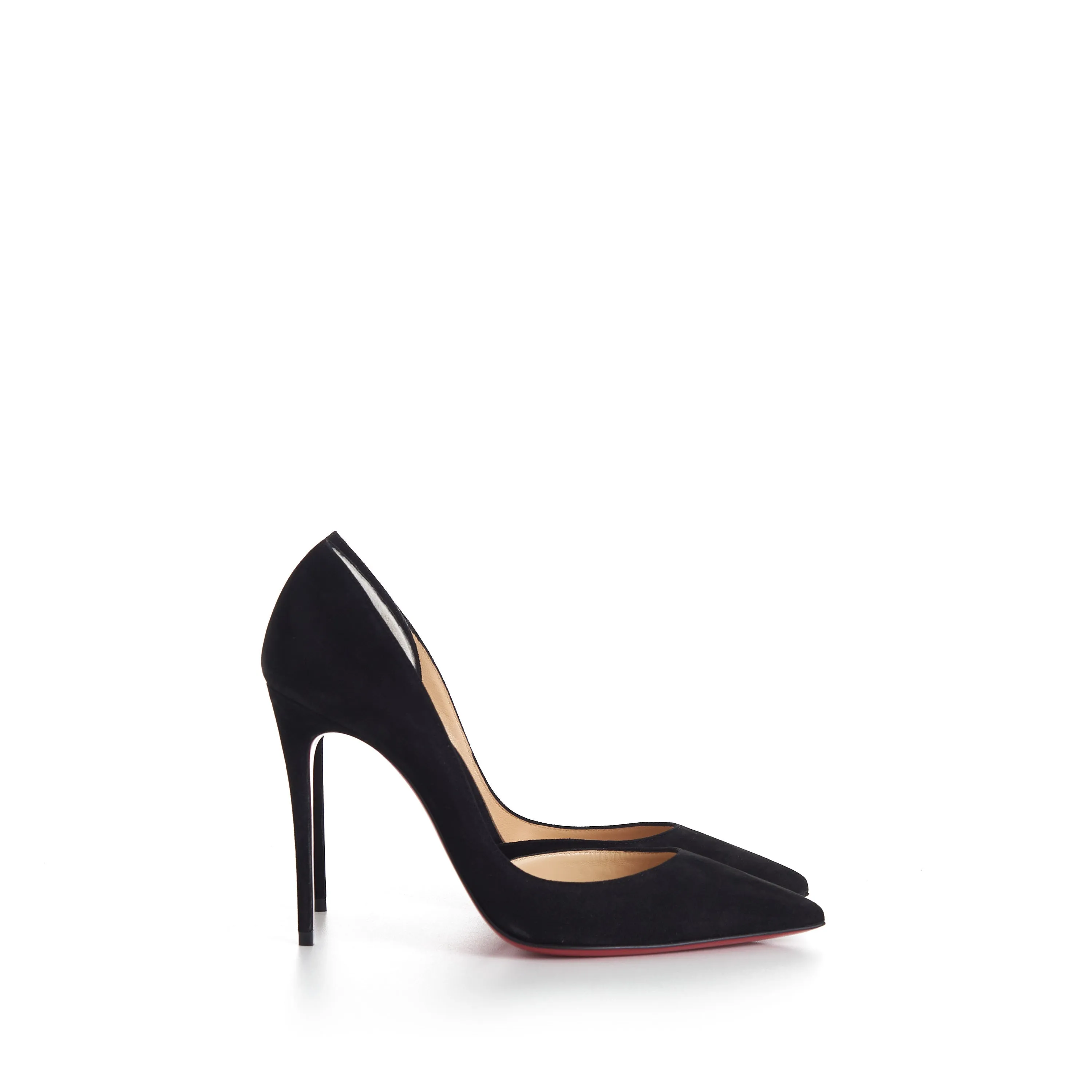 Iriza 100mm Pumps - Suede Calf - Black