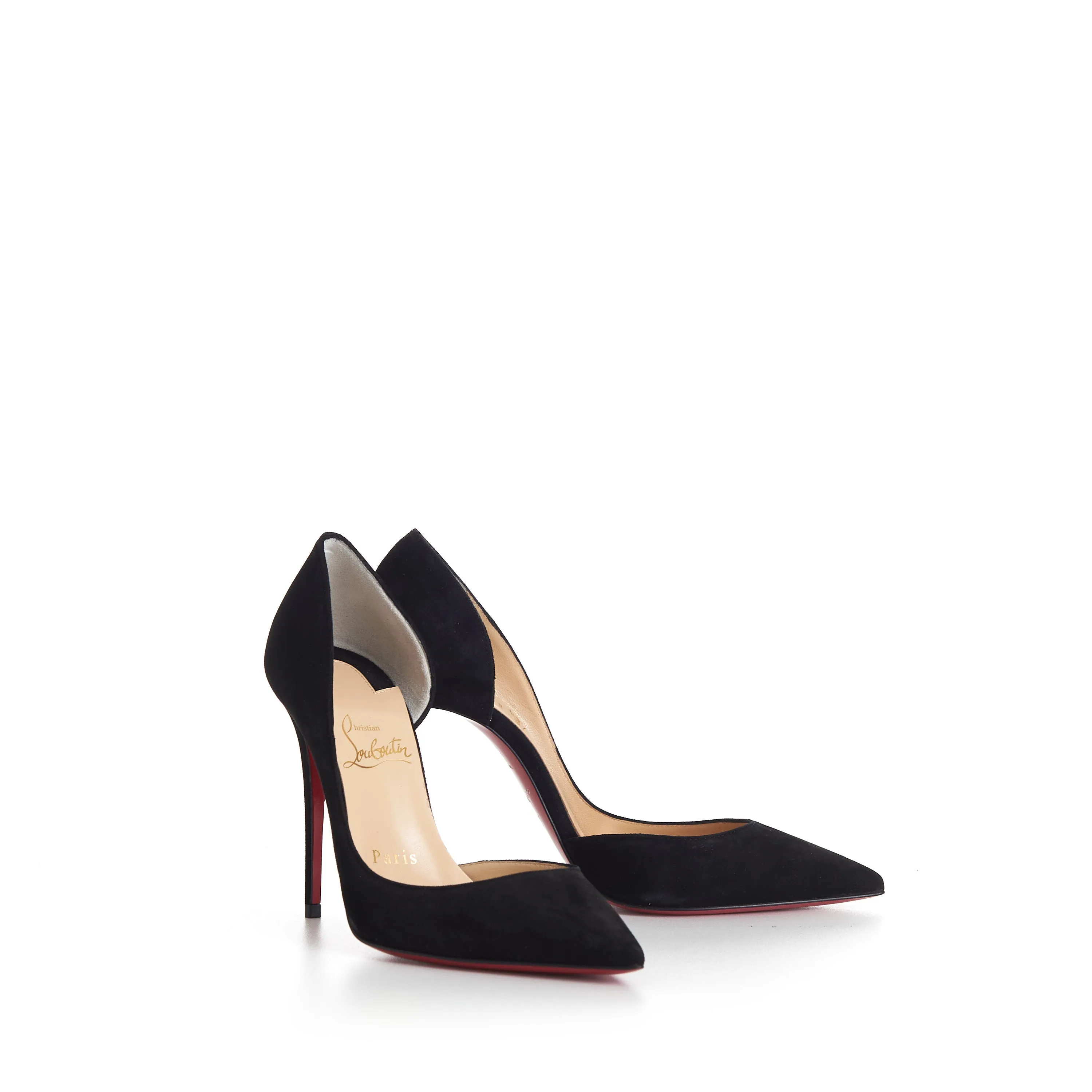 Iriza 100mm Pumps - Suede Calf - Black