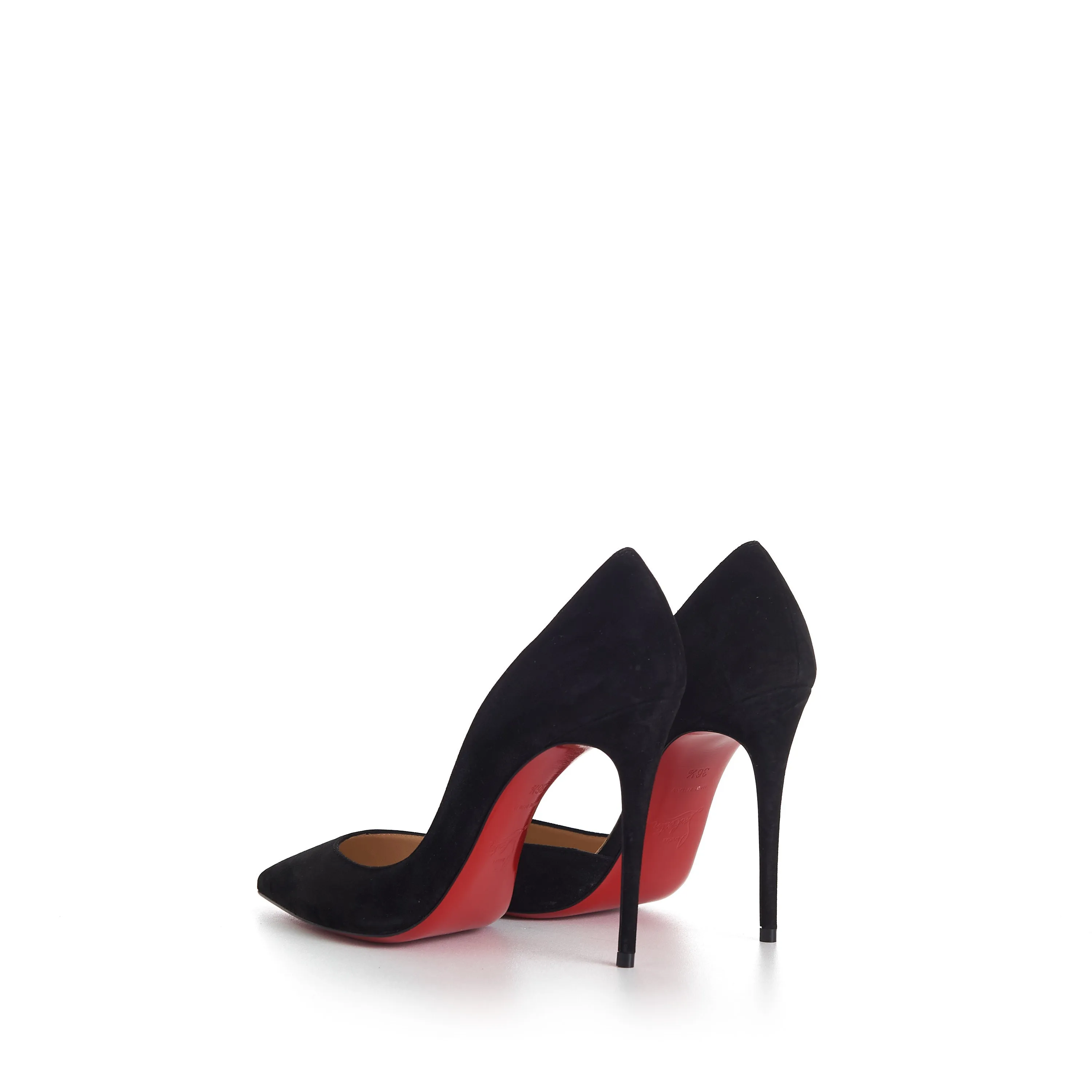 Iriza 100mm Pumps - Suede Calf - Black