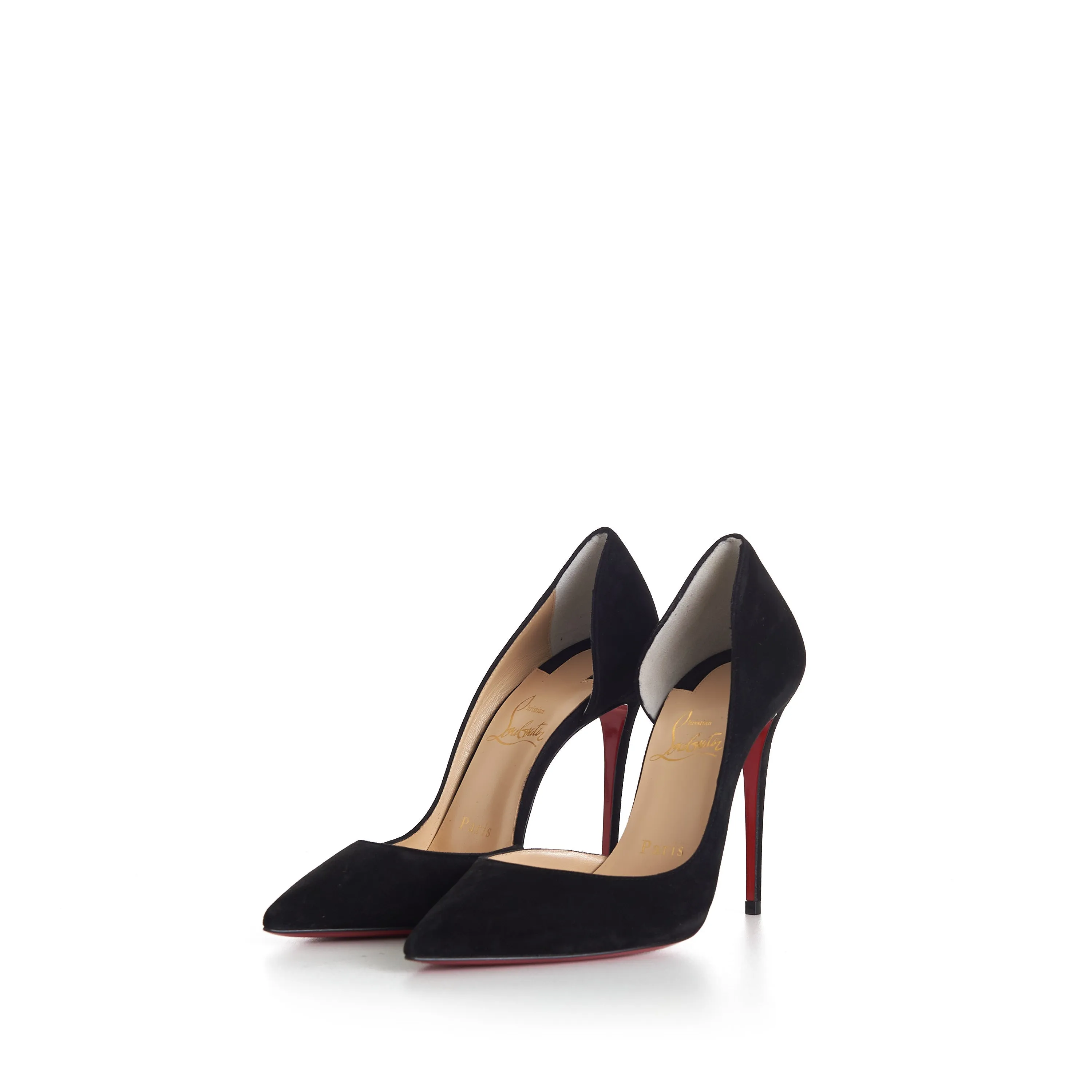 Iriza 100mm Pumps - Suede Calf - Black