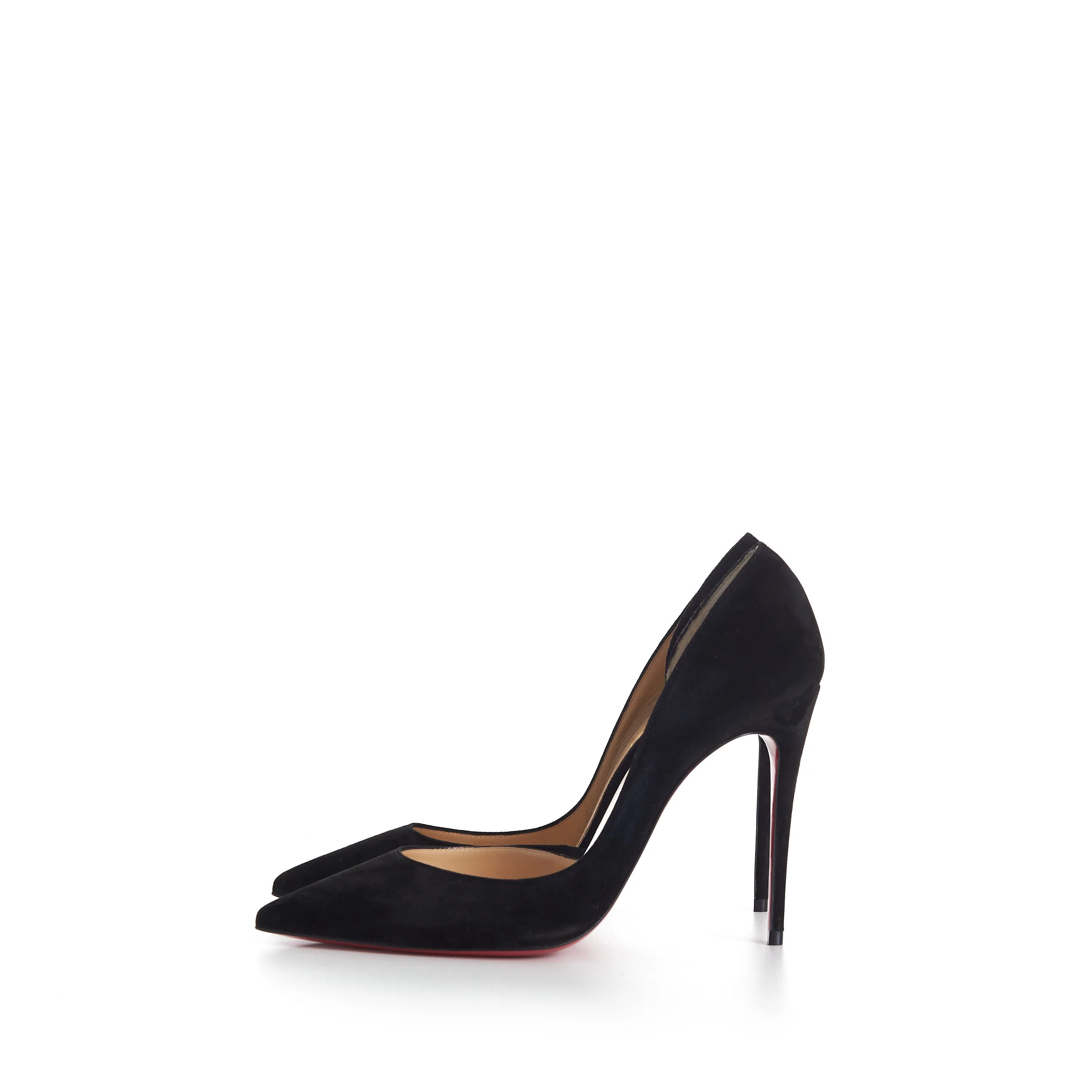 Iriza 100mm Pumps - Suede Calf - Black