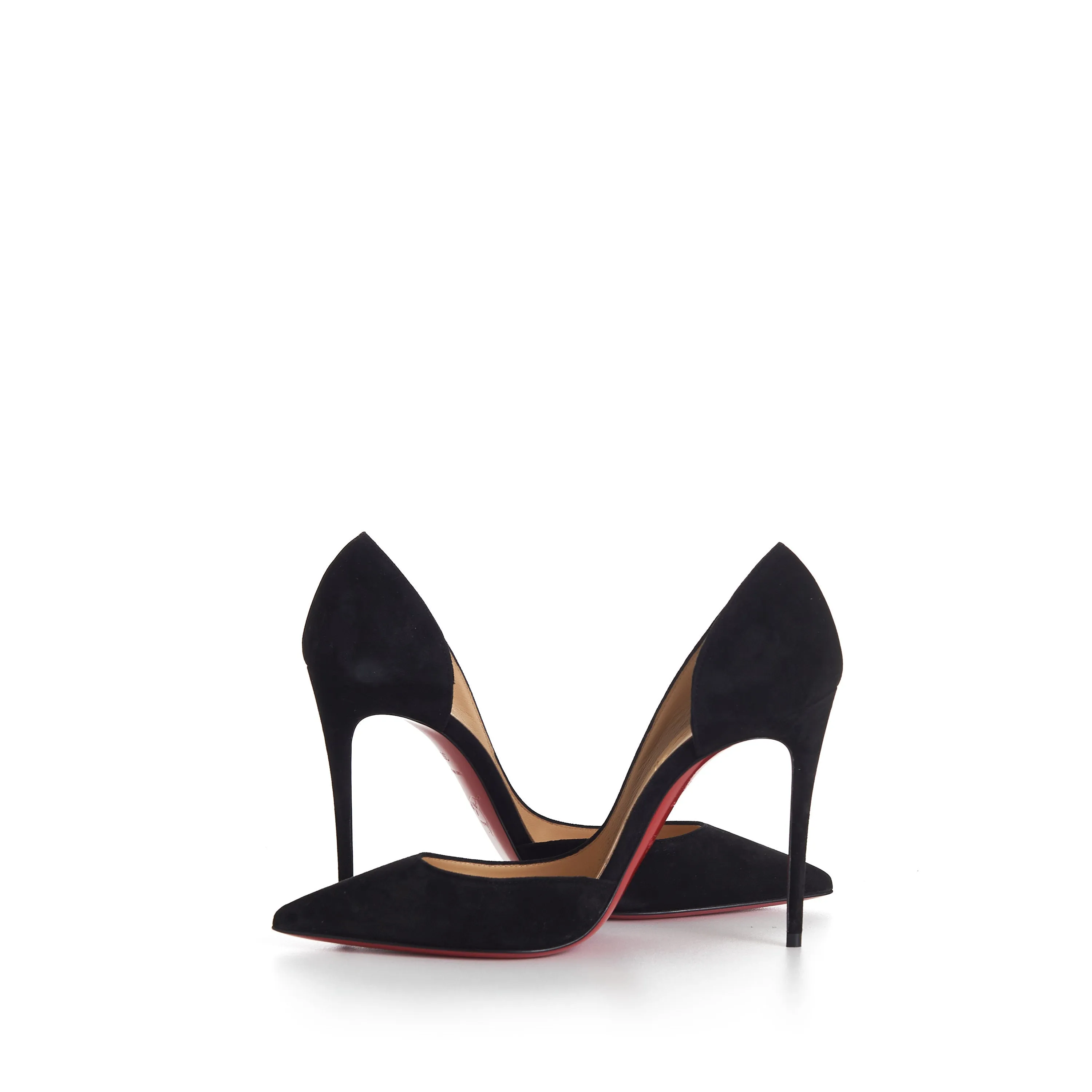 Iriza 100mm Pumps - Suede Calf - Black