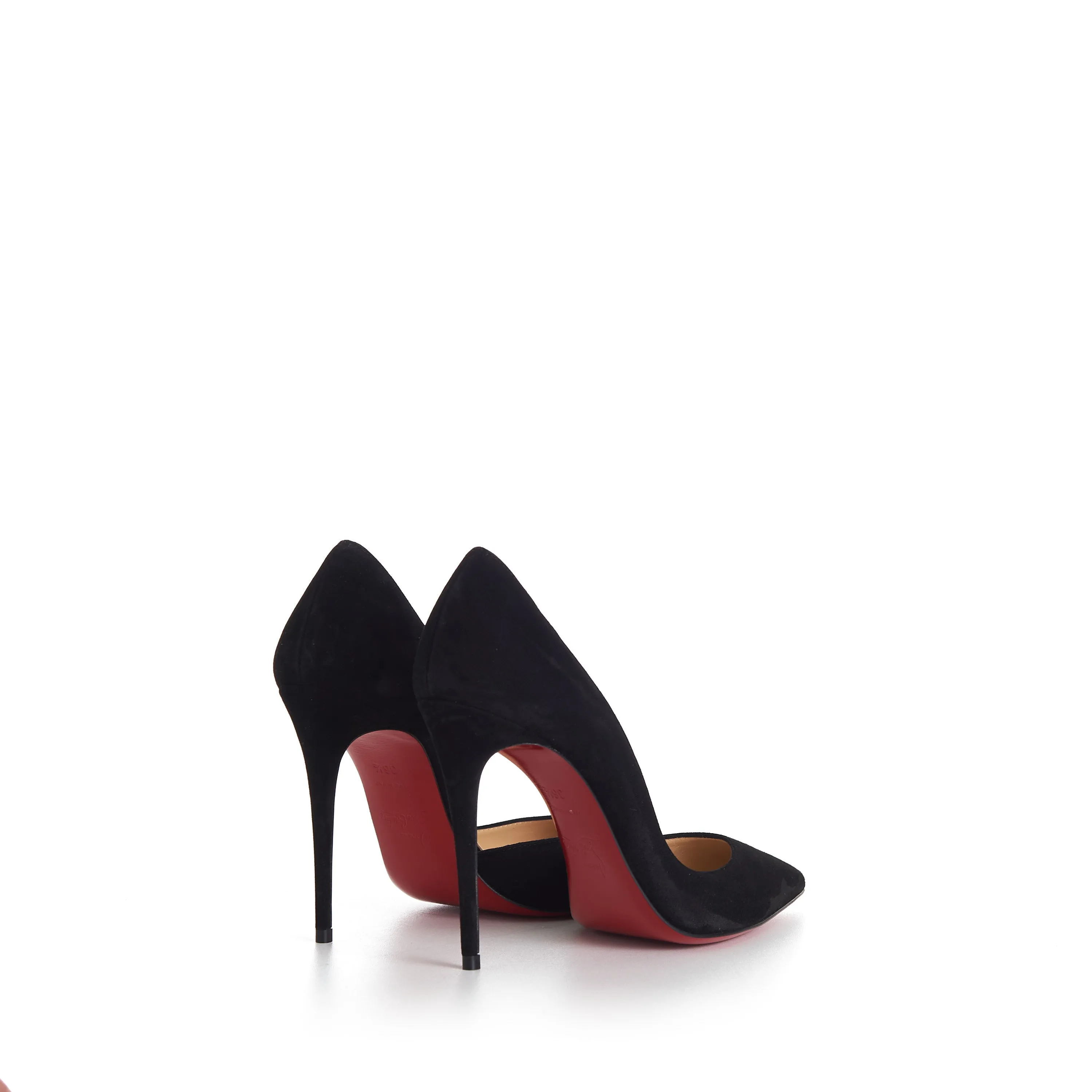 Iriza 100mm Pumps - Suede Calf - Black