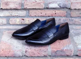 Jean Pierre Deerskin Penny Loafer Navy