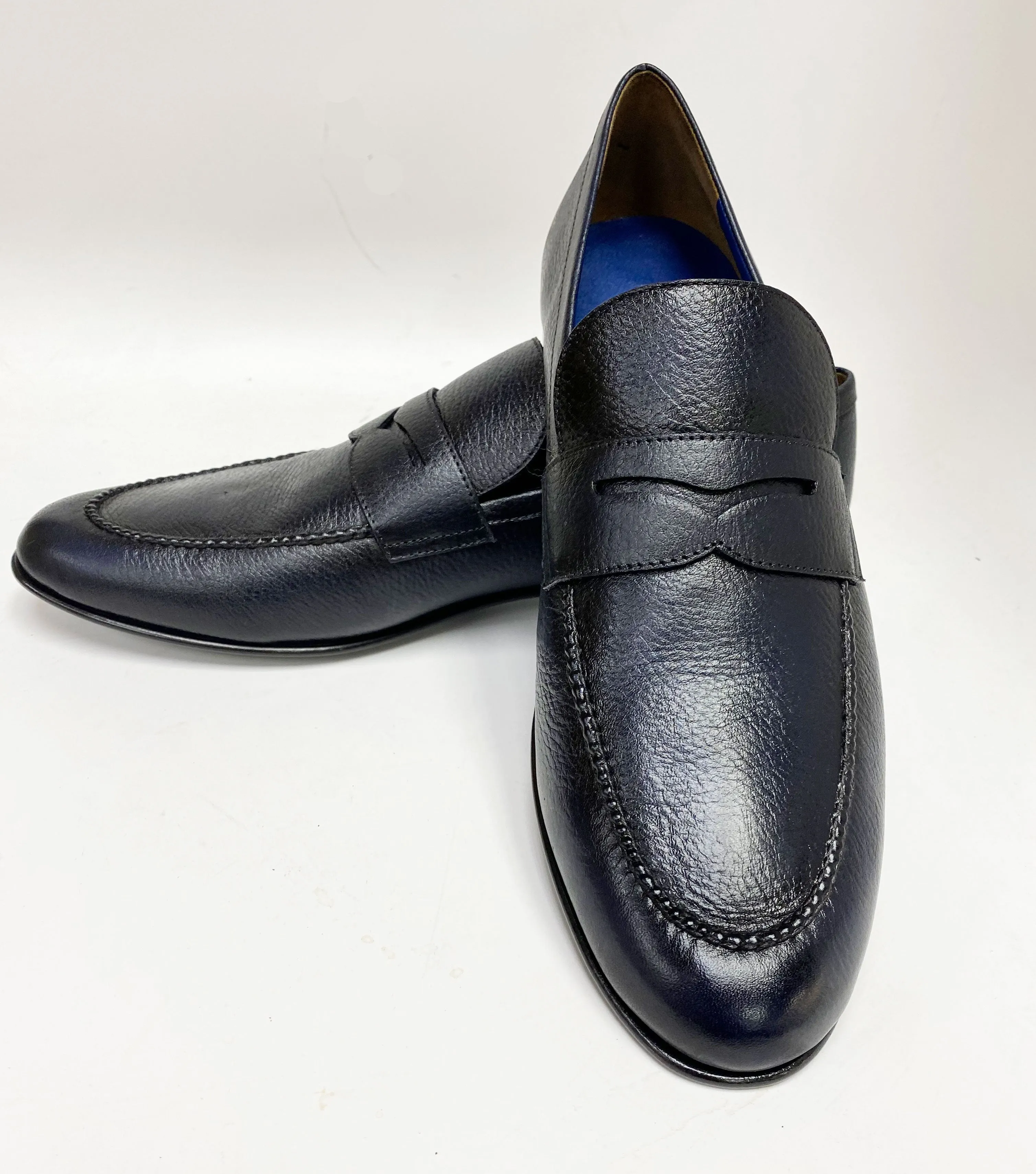 Jean Pierre Deerskin Penny Loafer Navy