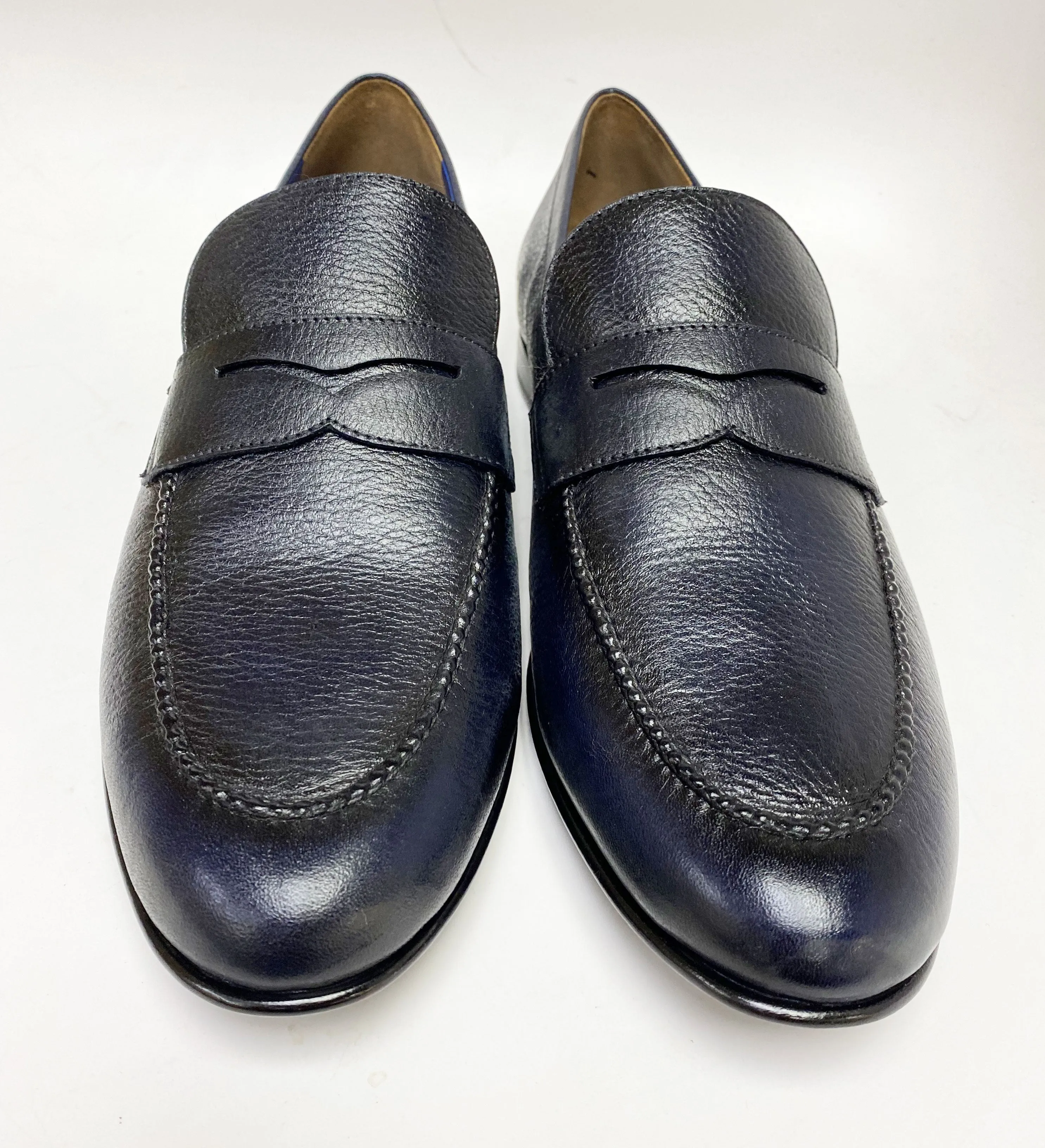 Jean Pierre Deerskin Penny Loafer Navy