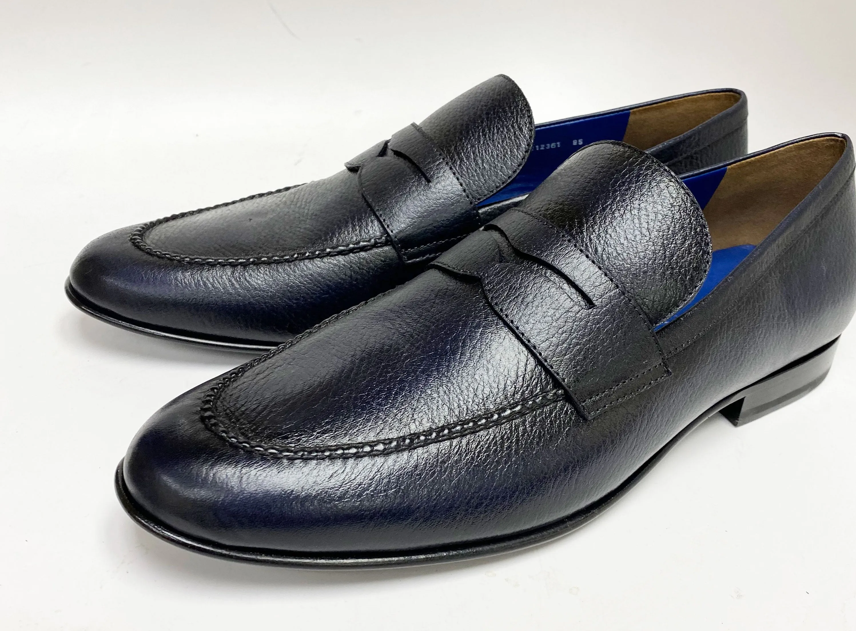 Jean Pierre Deerskin Penny Loafer Navy