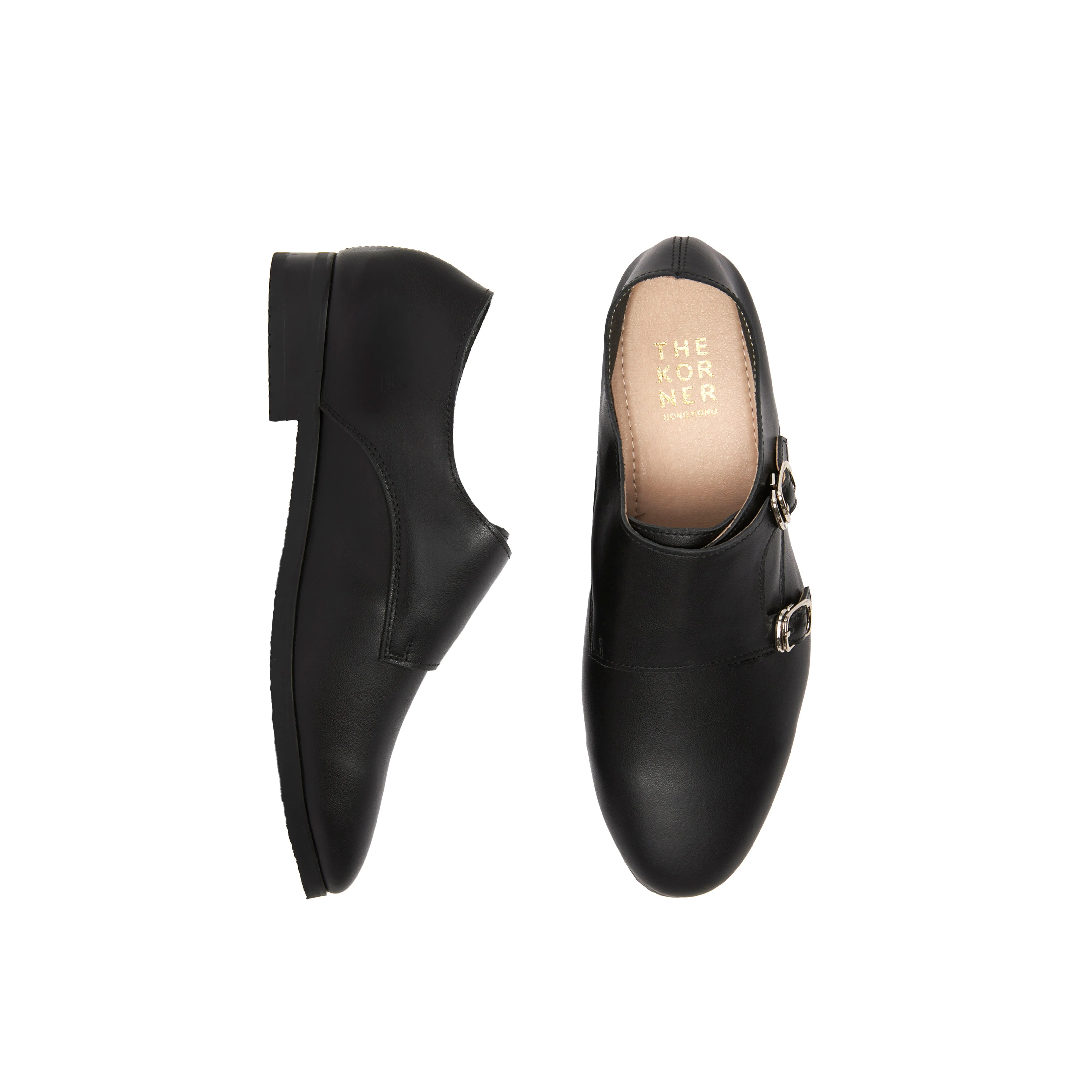 Kassel Double Monk Loafers - Black ( BLK )