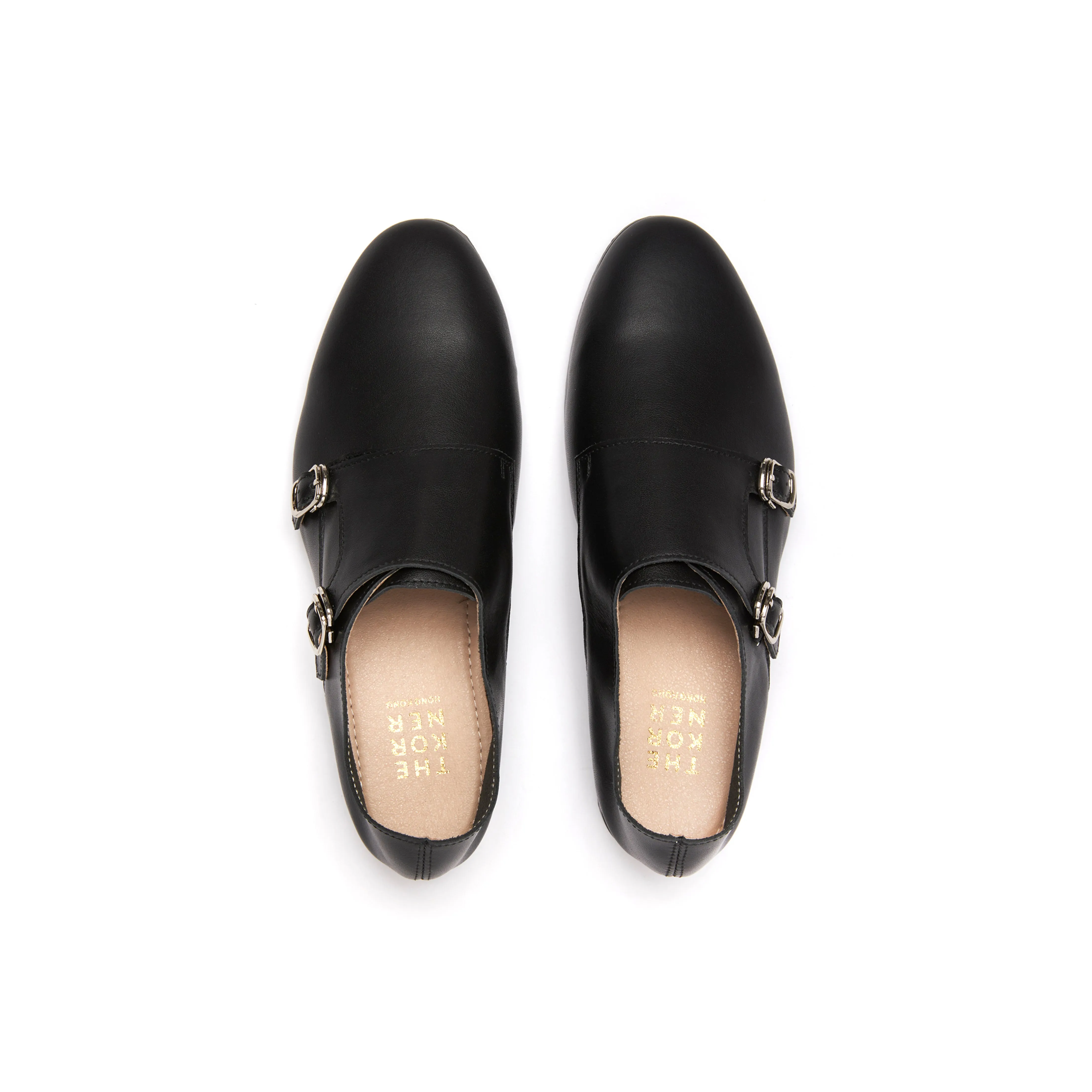 Kassel Double Monk Loafers - Black ( BLK )