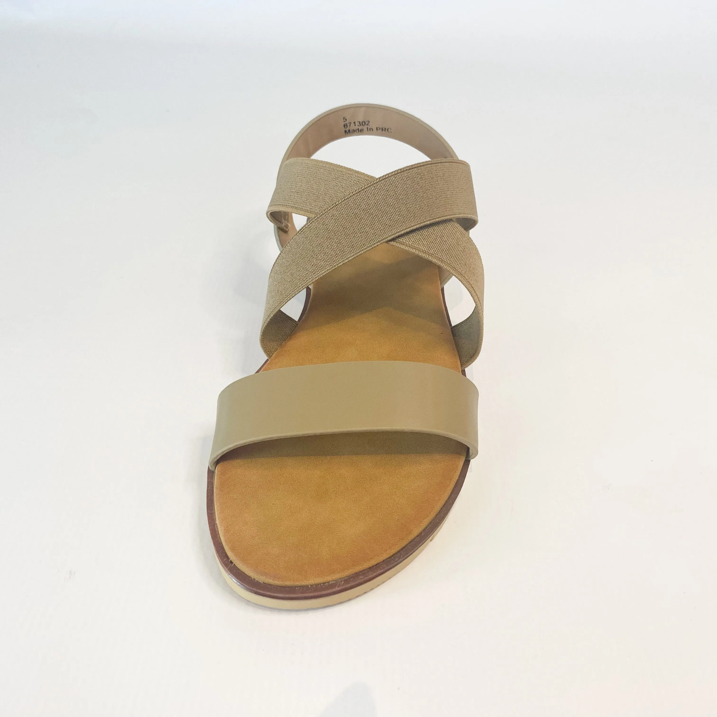 KG taupe elasticated sandal