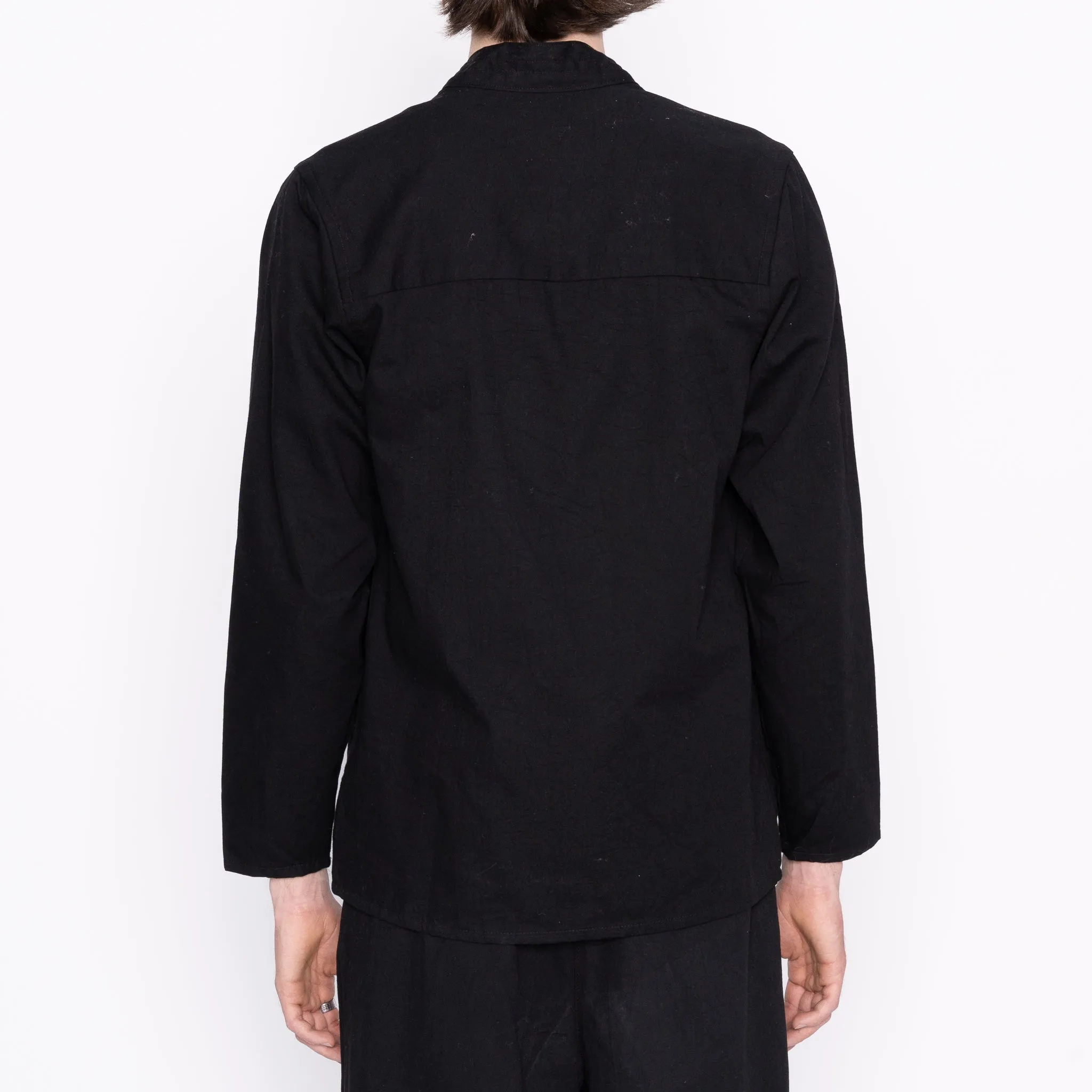 Kimono Shirt - Black Rinsed Oxford   Black Japanese Festival