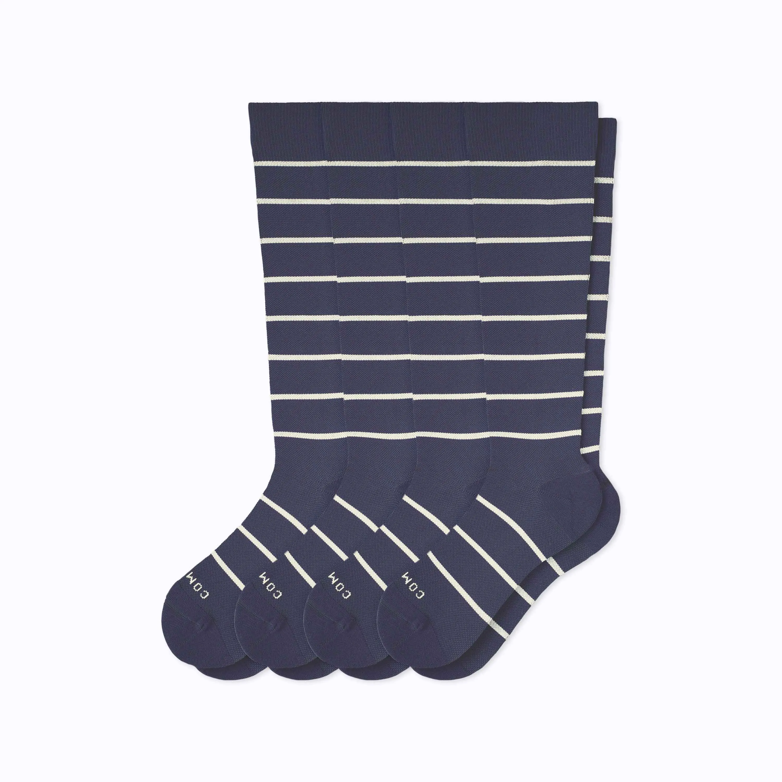 Knee-High Compression Socks - 4 Pack Stripes