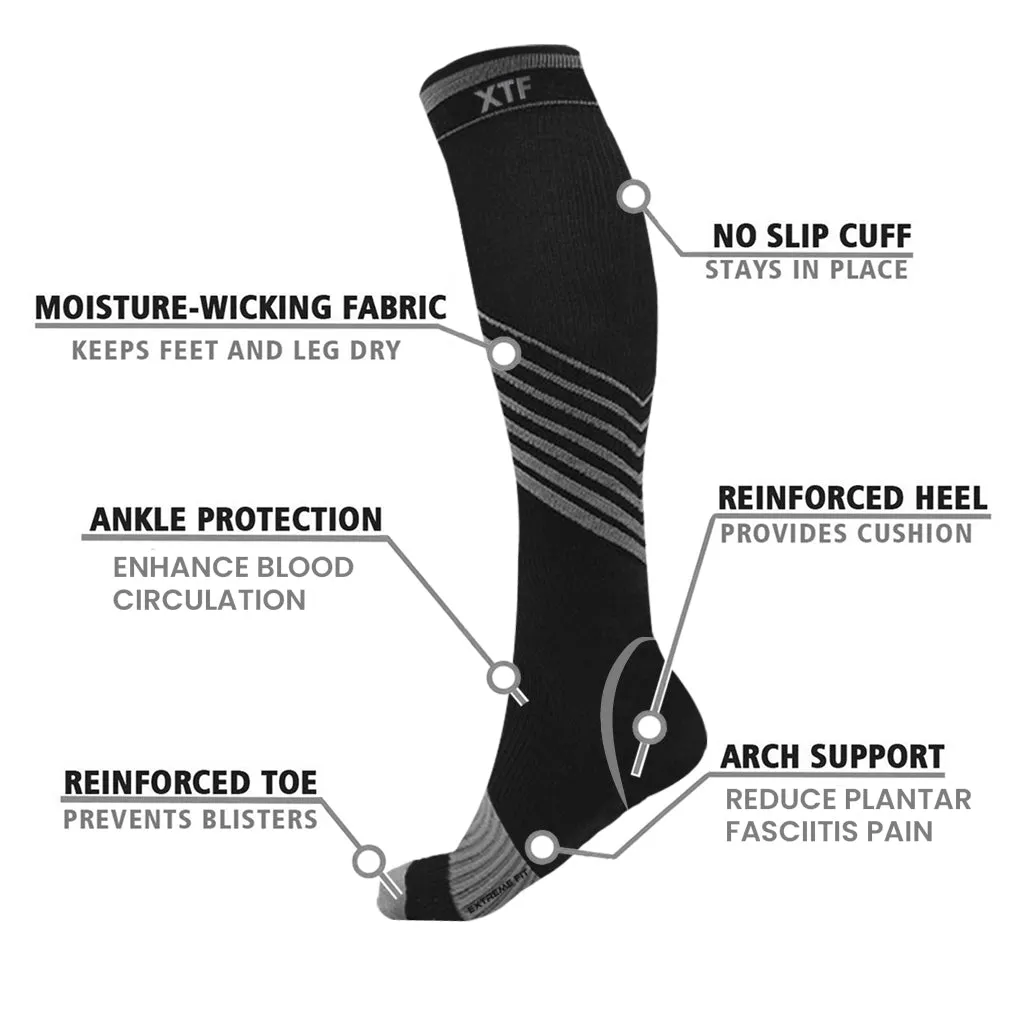 Knee-high Compression Socks (6-Pairs)