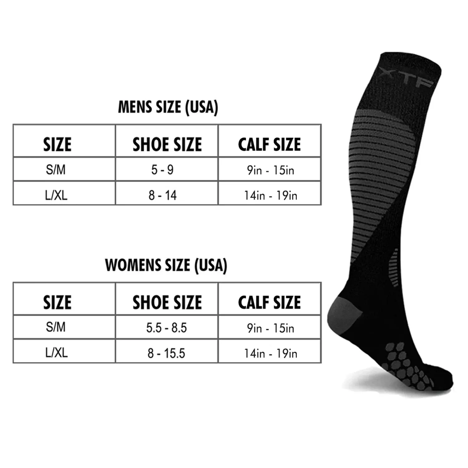 Knee-high Compression Socks (6-Pairs)