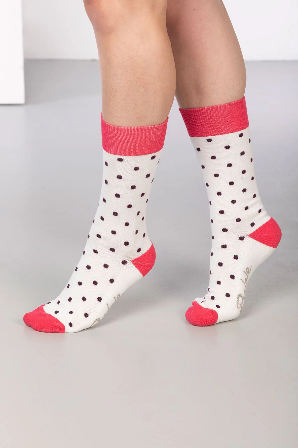 Ladies Polka Dot Ankle Socks