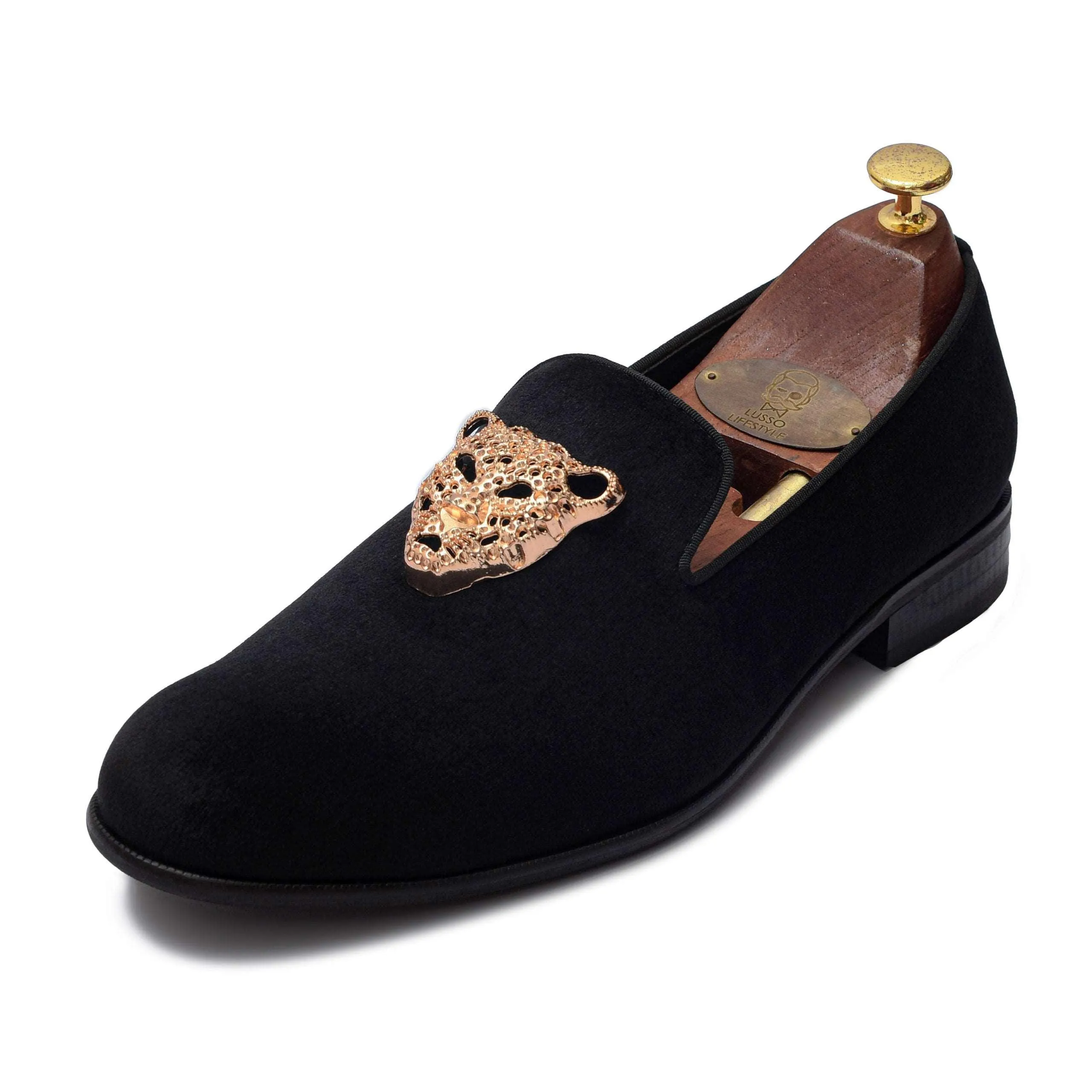 LEOPOLD | BLACK VELVET SLIP-ON