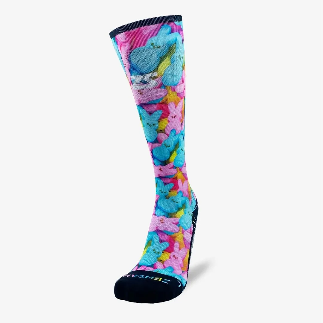 Marshmallow Bunnies Compression Socks (Knee-High)