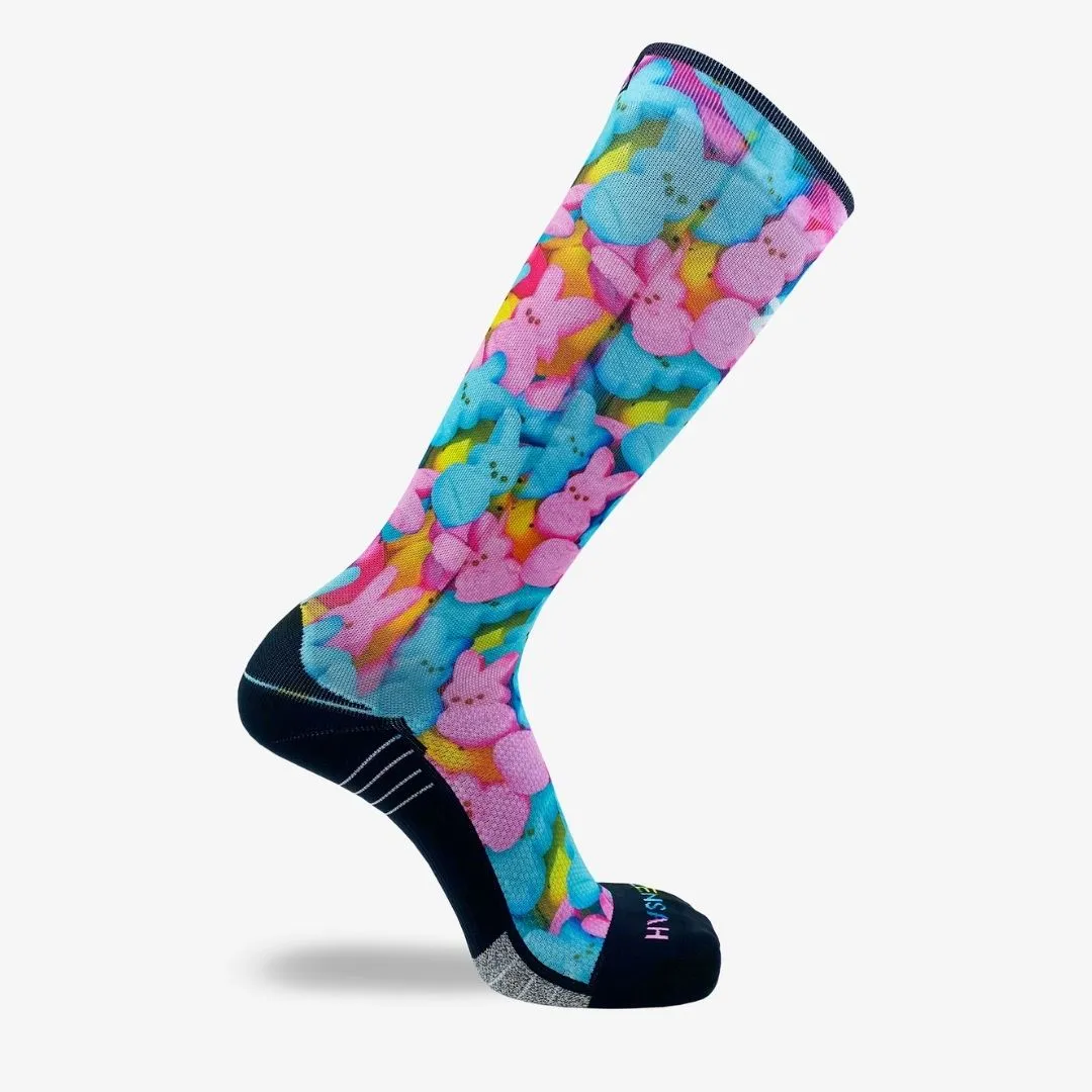 Marshmallow Bunnies Compression Socks (Knee-High)