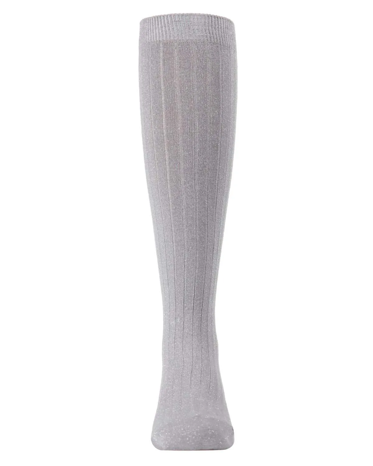 Memoi Ribbed Lurex Knee High