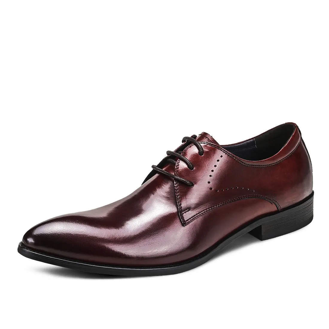 Men Lace Up Pointed Oxford Shoes