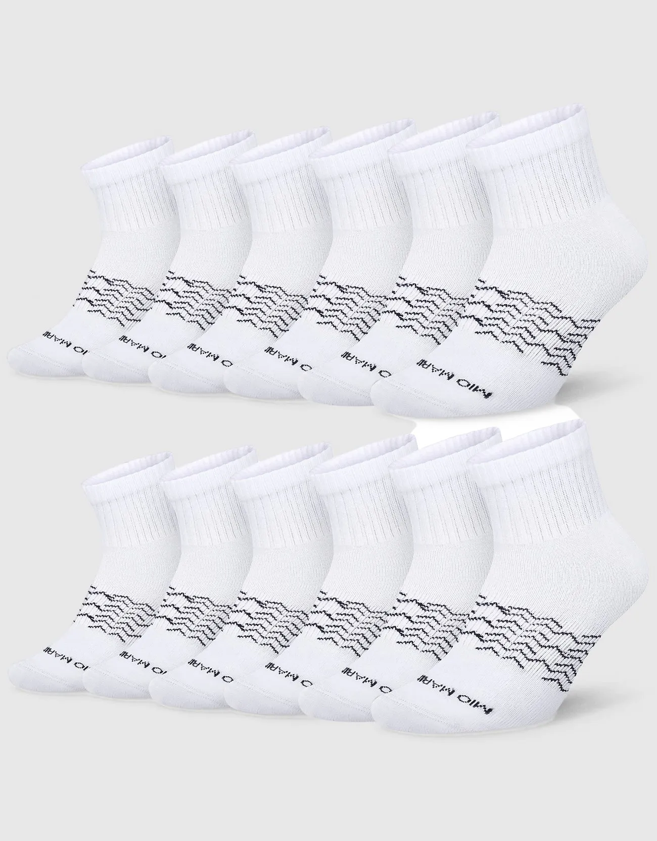 Men's Moisture Control Low Cut Ankle Socks 12 Pack