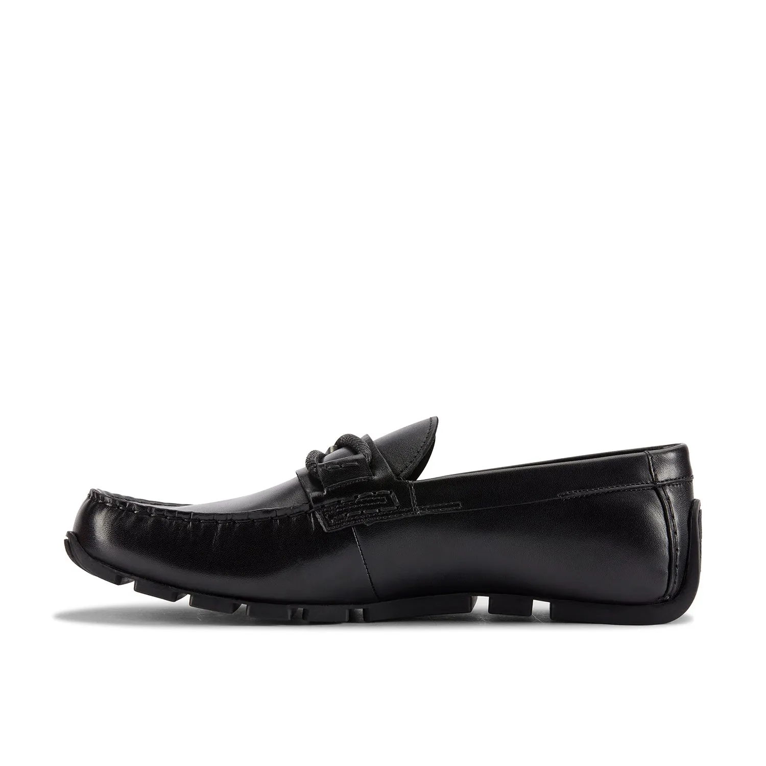 Mens - Oswick Trim Black Leather