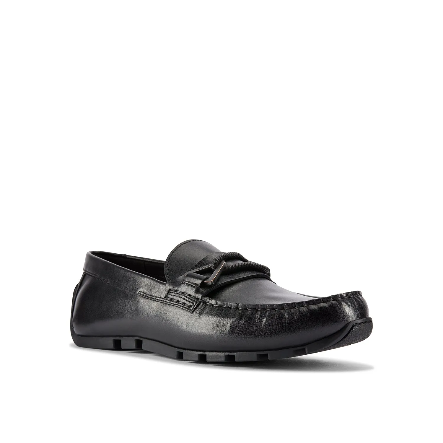 Mens - Oswick Trim Black Leather