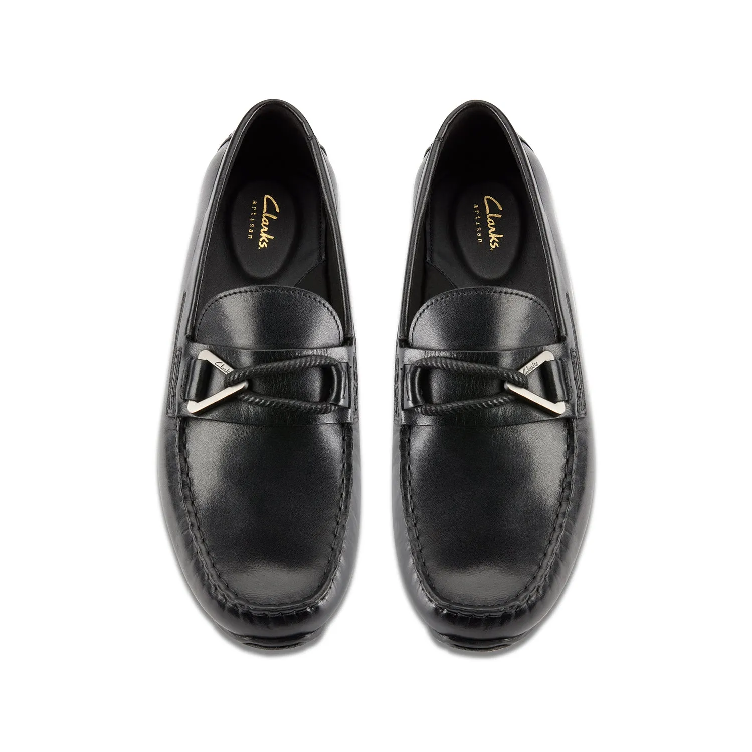 Mens - Oswick Trim Black Leather