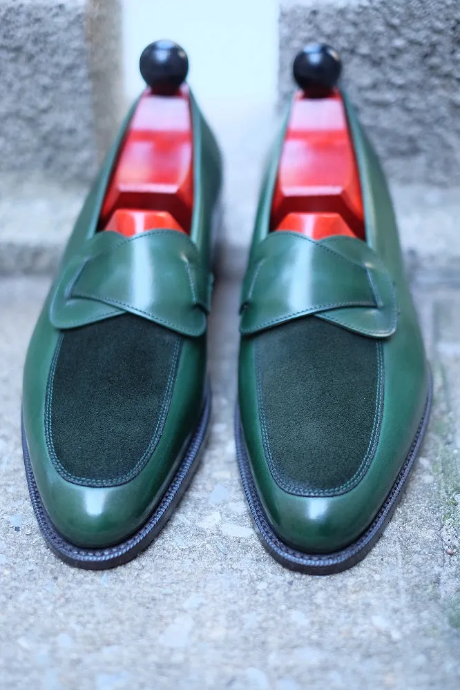 Meridian - MTO - Forest Green Calf / Forest Green Suede - TMG Last - Single Leather Sole