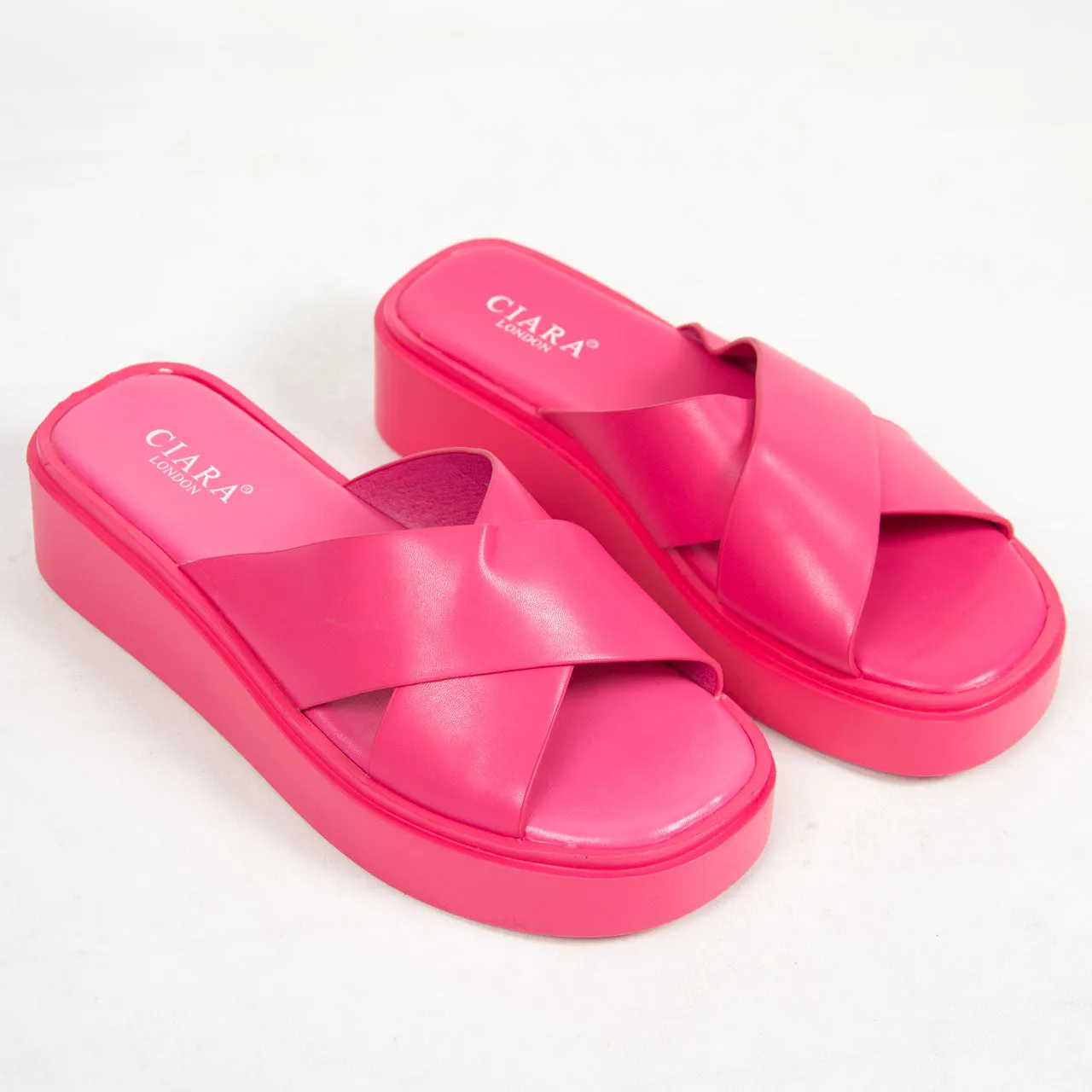 Myah Sandals | Fuchsia