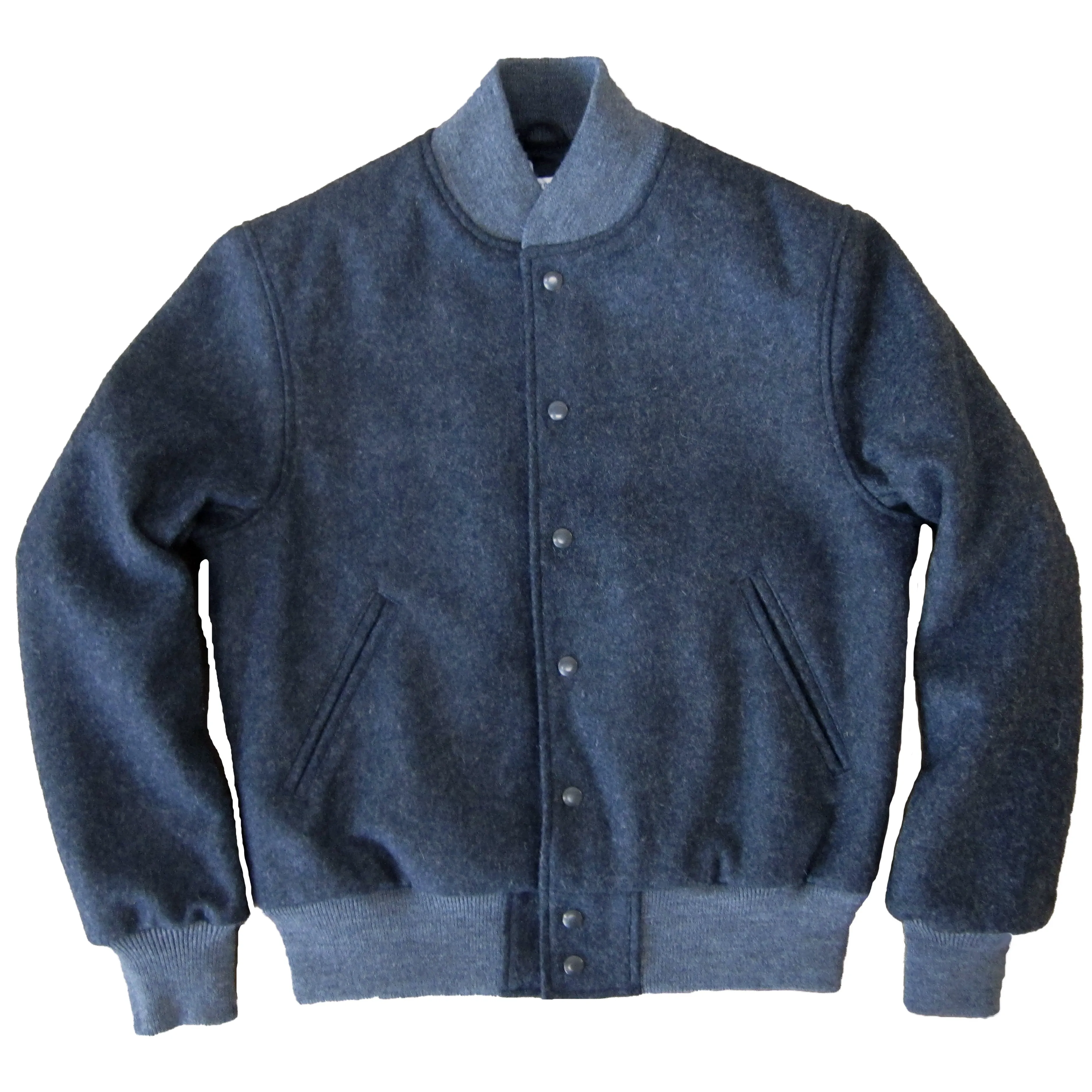 Oxford Charcoal Melton All Wool Varsity