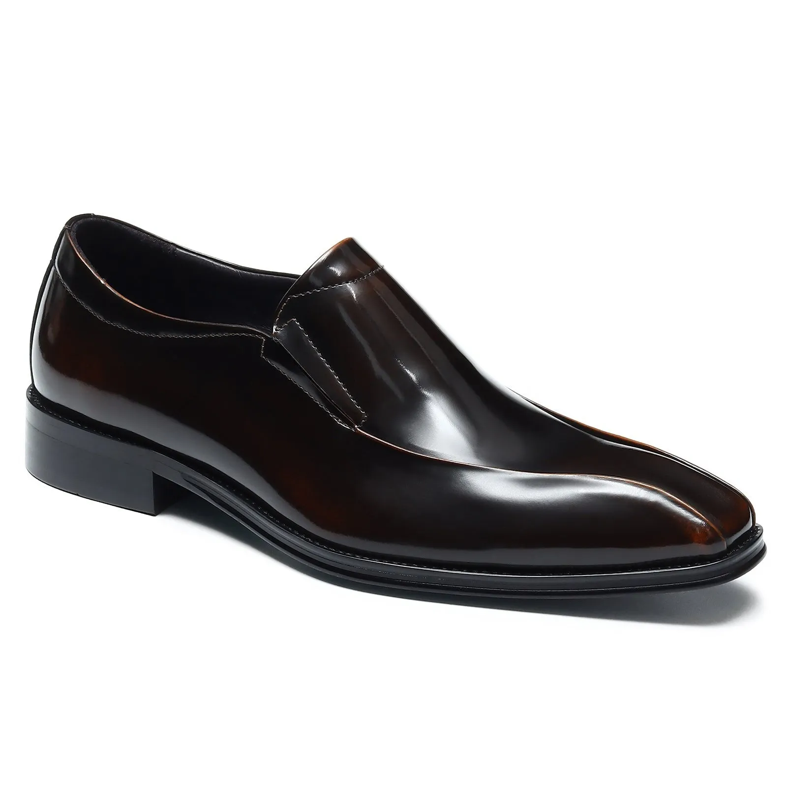 Patent leather formal loafers