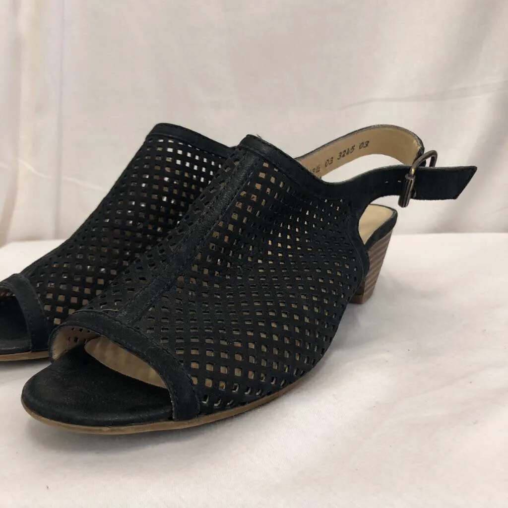 PAUL GREEN BLACK LOIS SLINGBACKS SZ 5.5 TCC