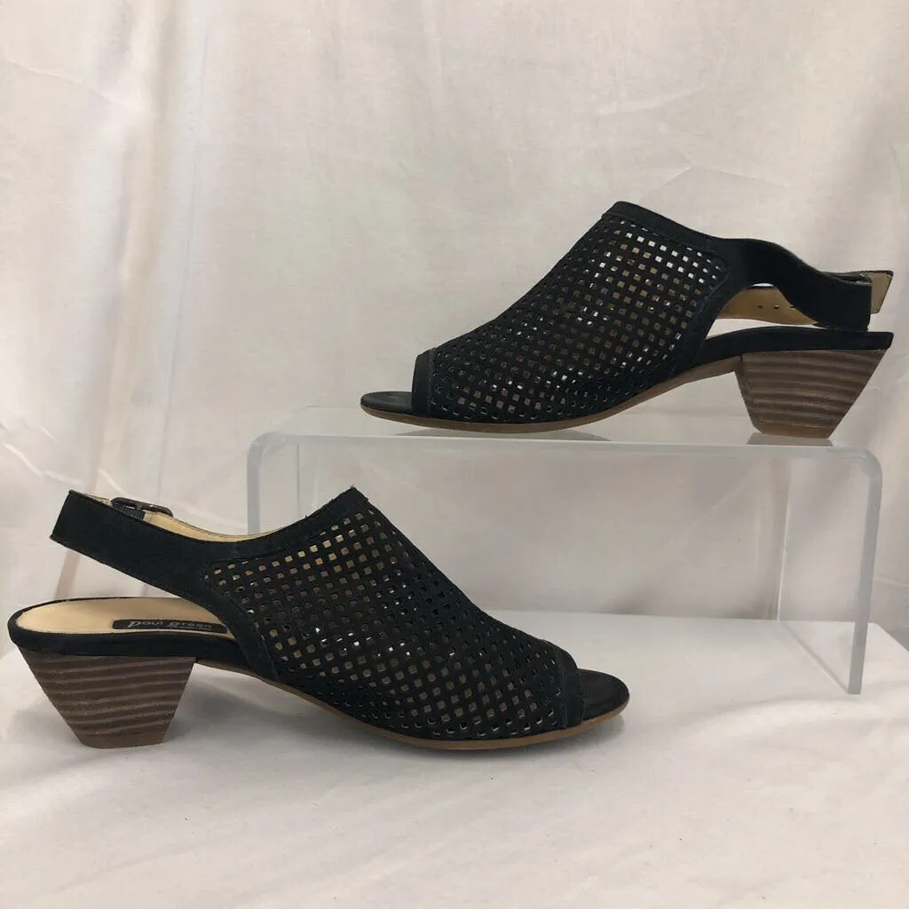 PAUL GREEN BLACK LOIS SLINGBACKS SZ 5.5 TCC