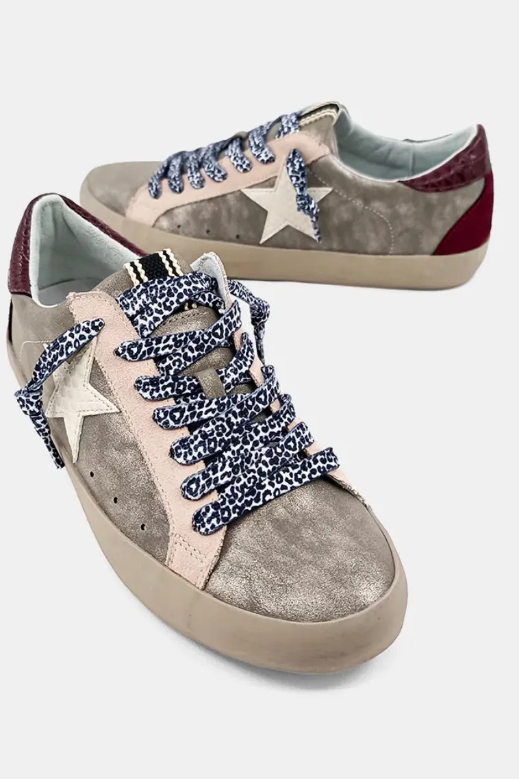 PEWTER STAR SNEAKERS