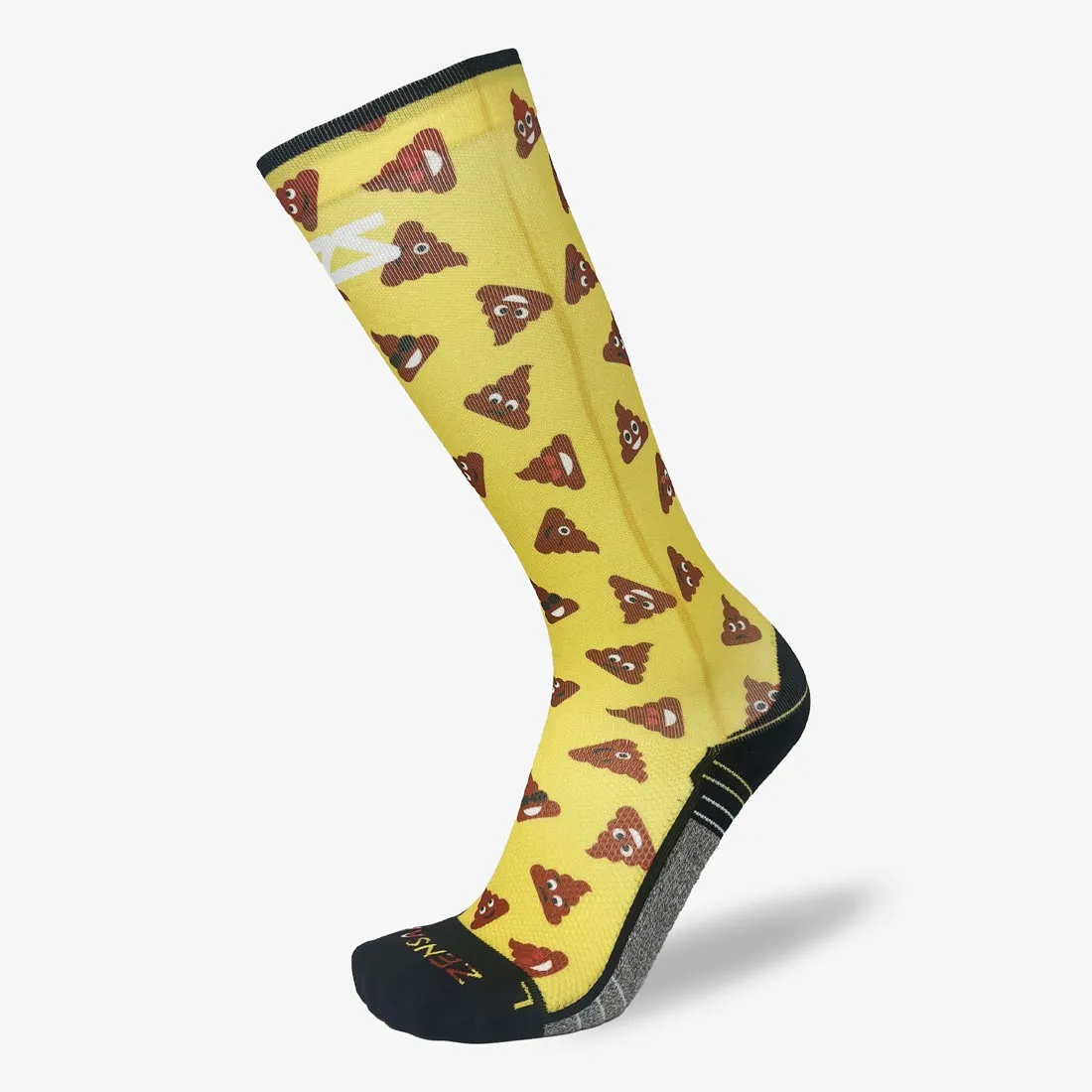 Poop Emojis Compression Socks (Knee-High)