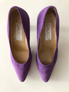 Purple Suede Pumps