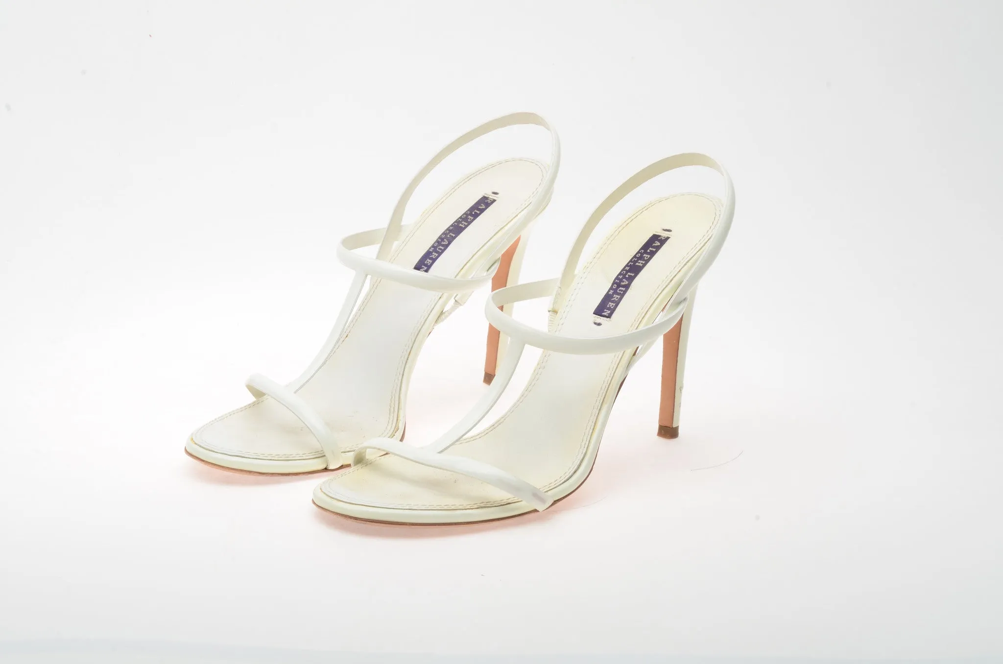 Ralph Lauren - White Strappy Sandals - US 8 1/2