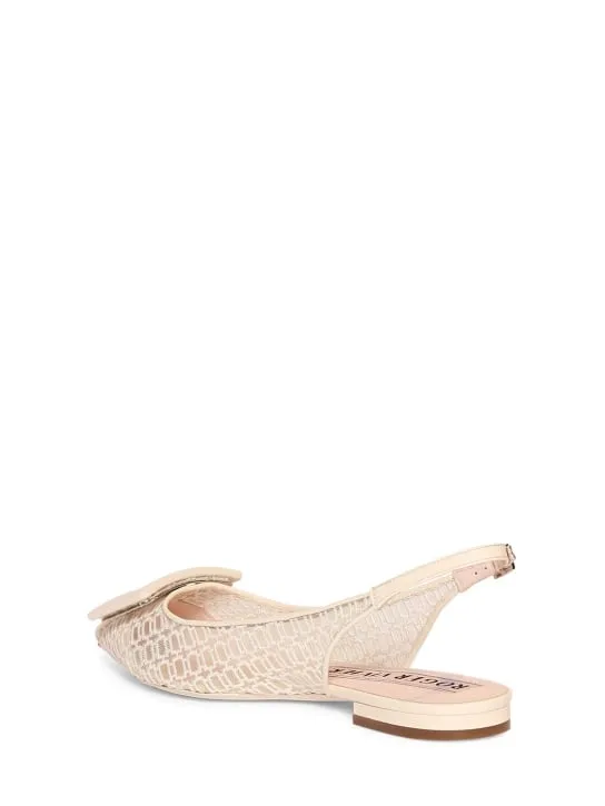 Roger Vivier   5mm Gommettine monogram mesh slingbacks 